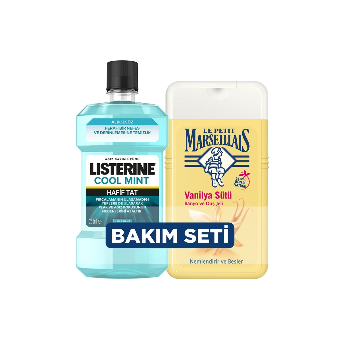 Cool Mint Ağız Suyu 250 ml+Duş Jeli Vanilya 250 ml Set