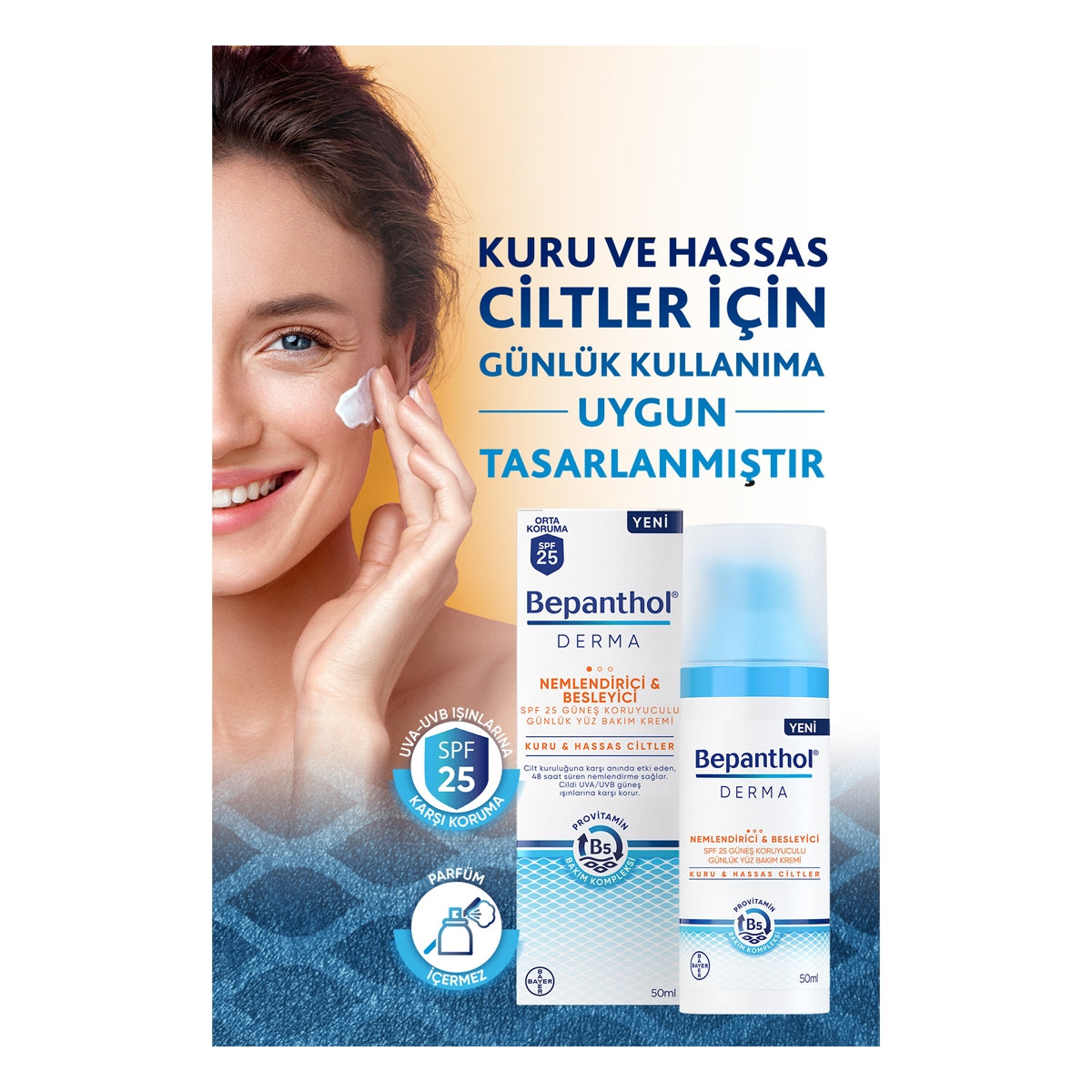 Derma Yüz Kremi Gündüz Spf25 50 ml