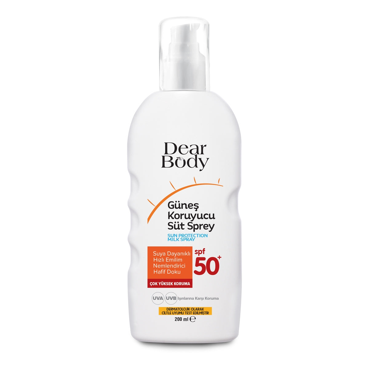 Güneş Koruyucu Süt Sprey SPF50 200 ML