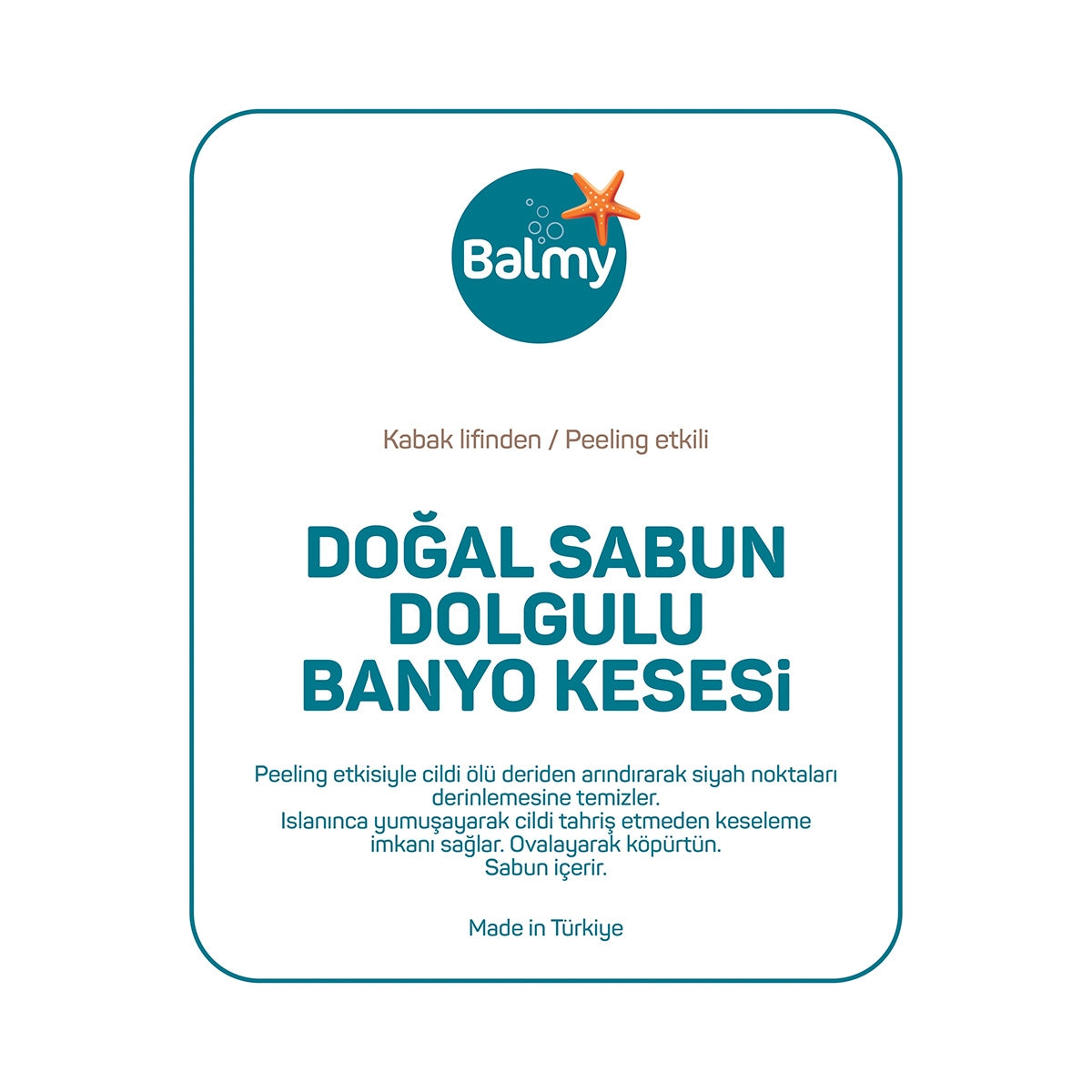 Banyo Kesesi Doğal Sabun Dolgulu