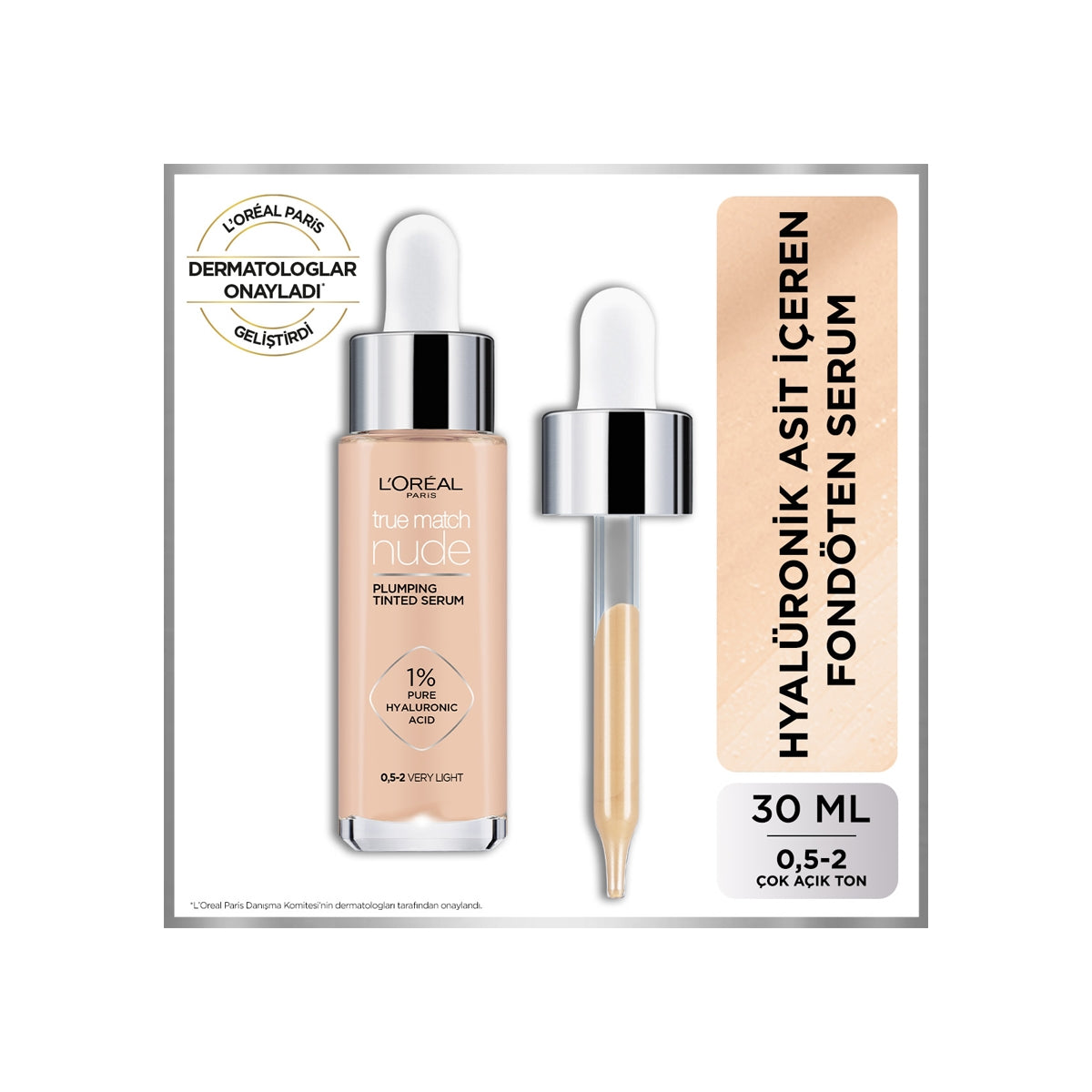 True Match Nude Fondöten Serum 0,5-2 Very Light