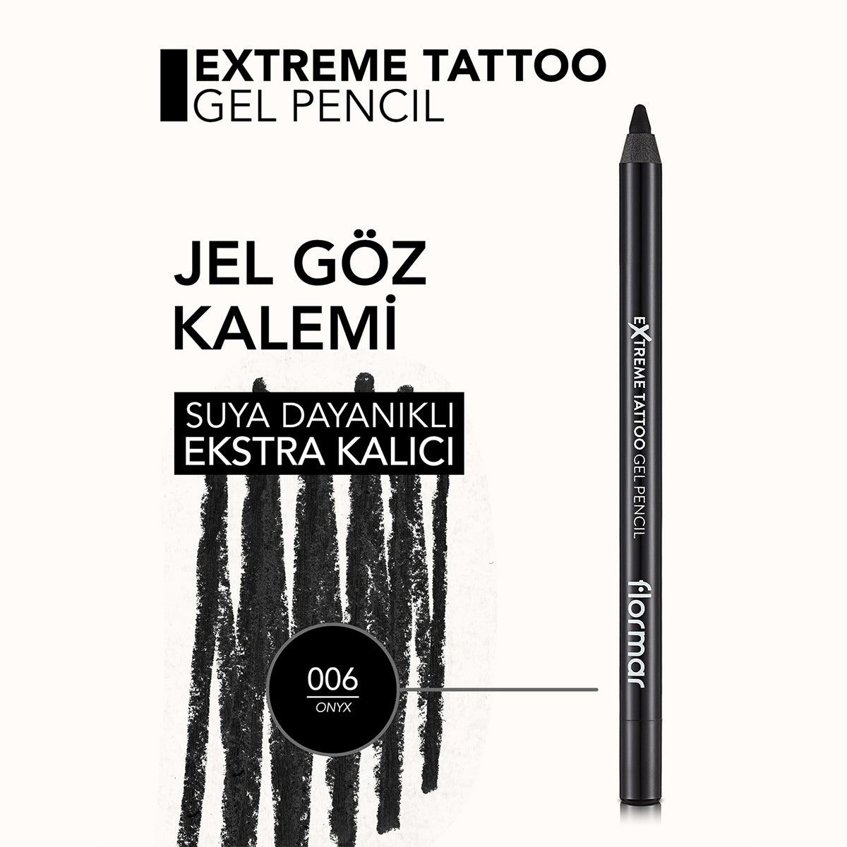 Extreme Tattoo Gel Göz Kalemi Onyx 06