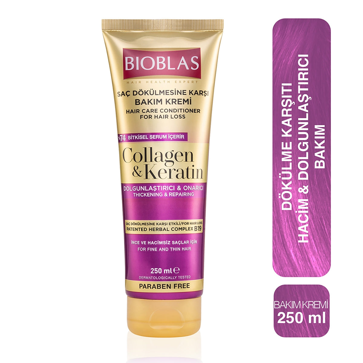 Kolajen&Keratin Dolgunlaştırıcı ve Onarıcı Saç Kremi 250 ml