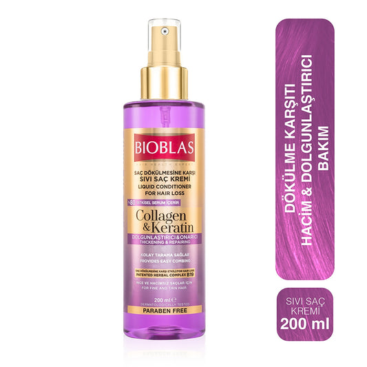 Kolajen&Keratin Dolgunlaştırıcı ve Onarıcı Sıvı Saç Kremi 200 ml