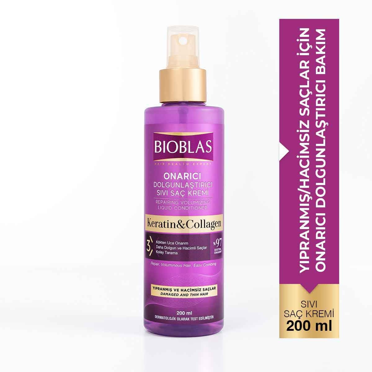 Kolajen ve Keratin Sıvı Saç Kremi 200 ml