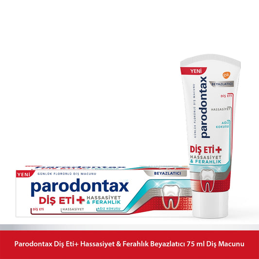Diş Eti + Hassasiyet ve Ferahlık Beyazlatıcı Diş Macunu 75 ml