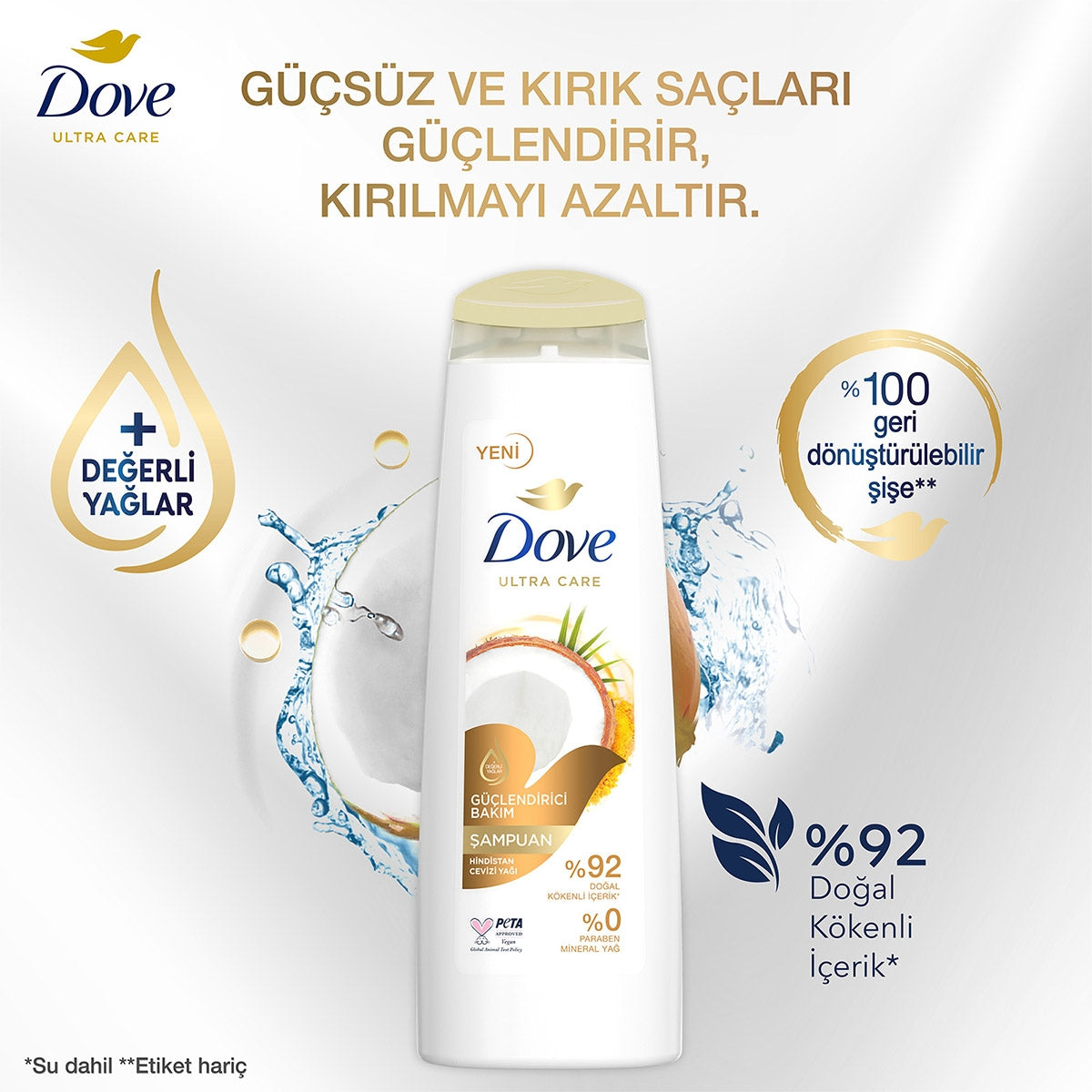 Şampuan Hindistan Cevizi Yağı Özlü 400 ml