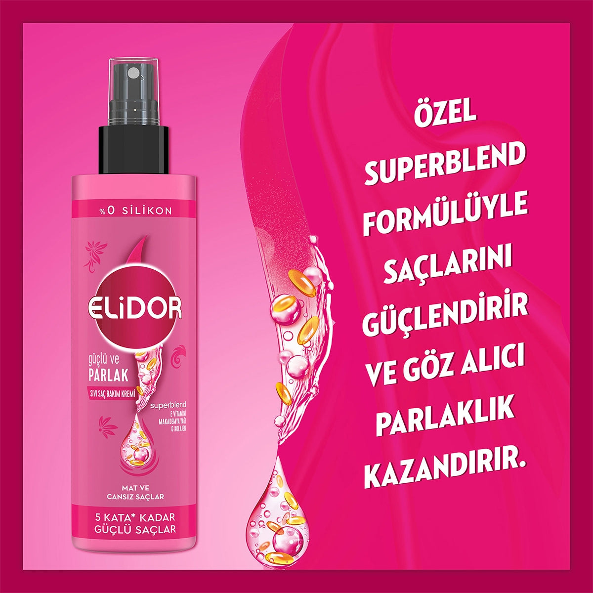 Sıvı Saç Kremi Güçlü Parlak 200 ml