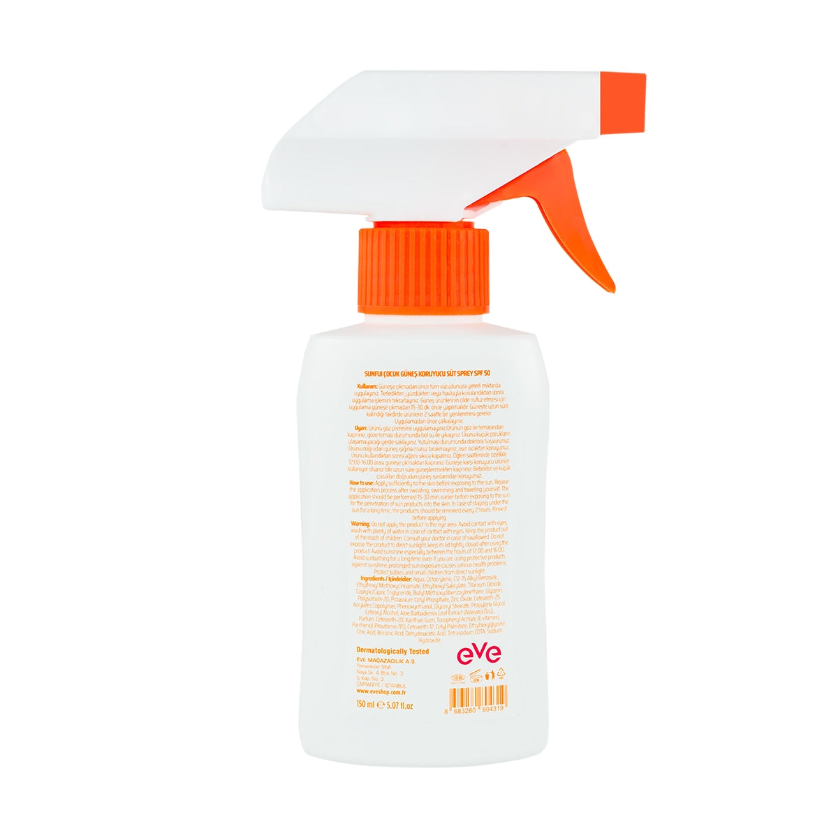 Güneş Spreyi Çocuk SPF 50 150 ml