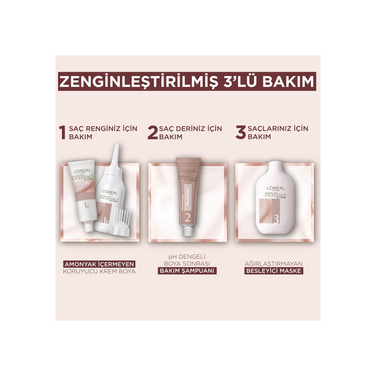 Creme Saç Boyası Set Nude Koyu Kumral 6U