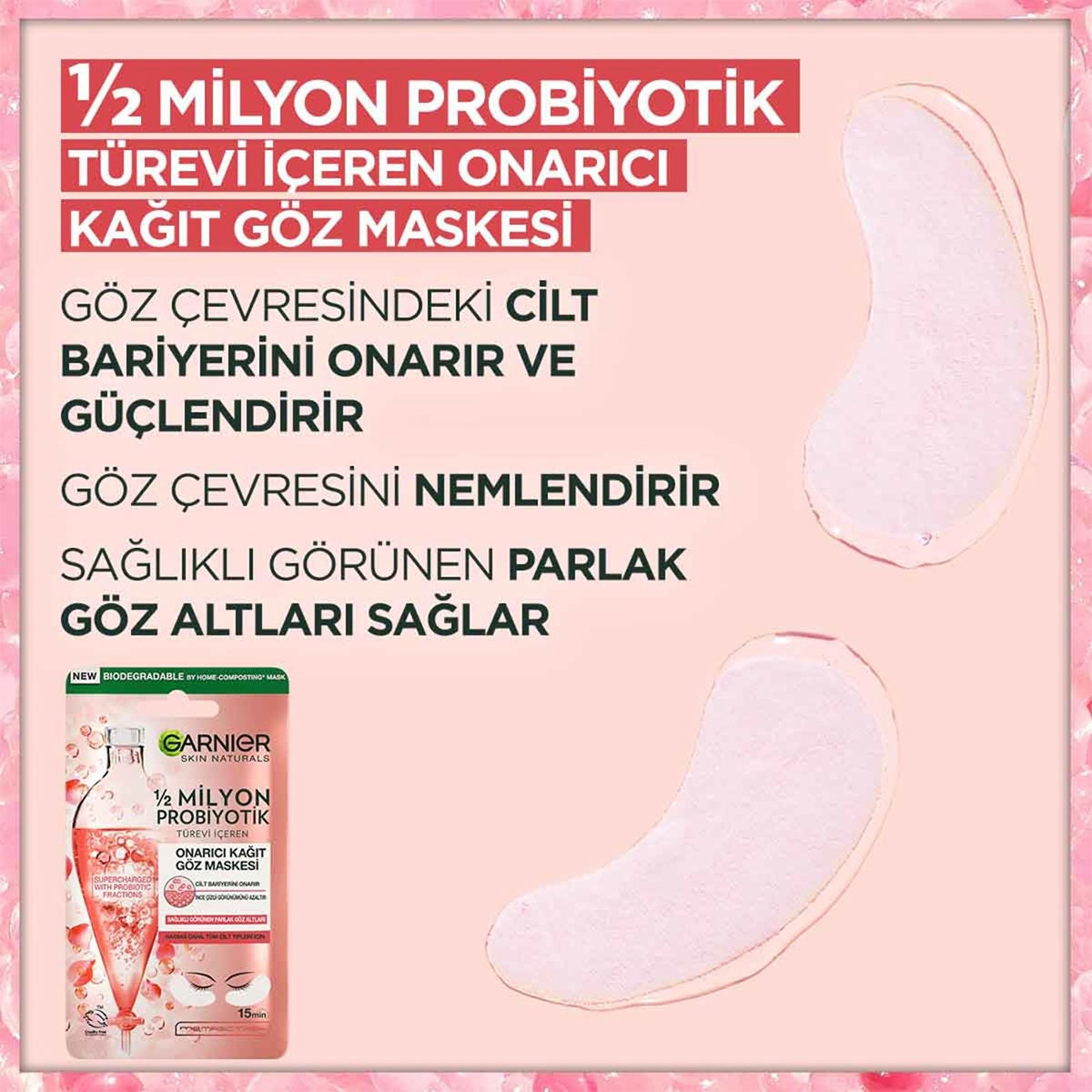 Kağıt Göz Maskesi 2 Milyon Probiyotik