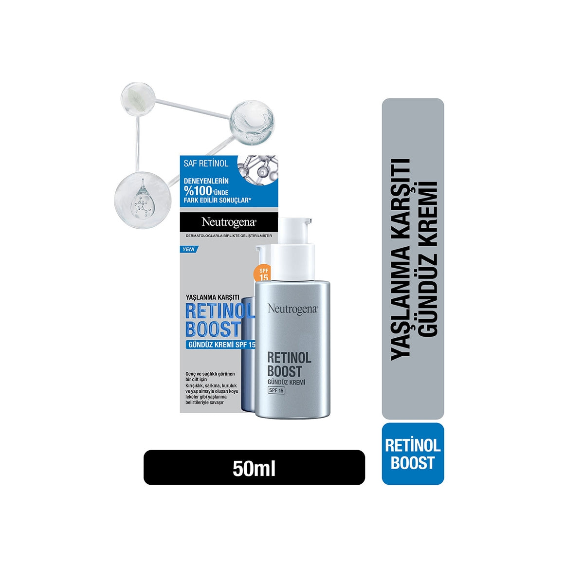 Retinol Boost Yaşlanma Karşıtı Gündüz Kremi SPF15 50 ml