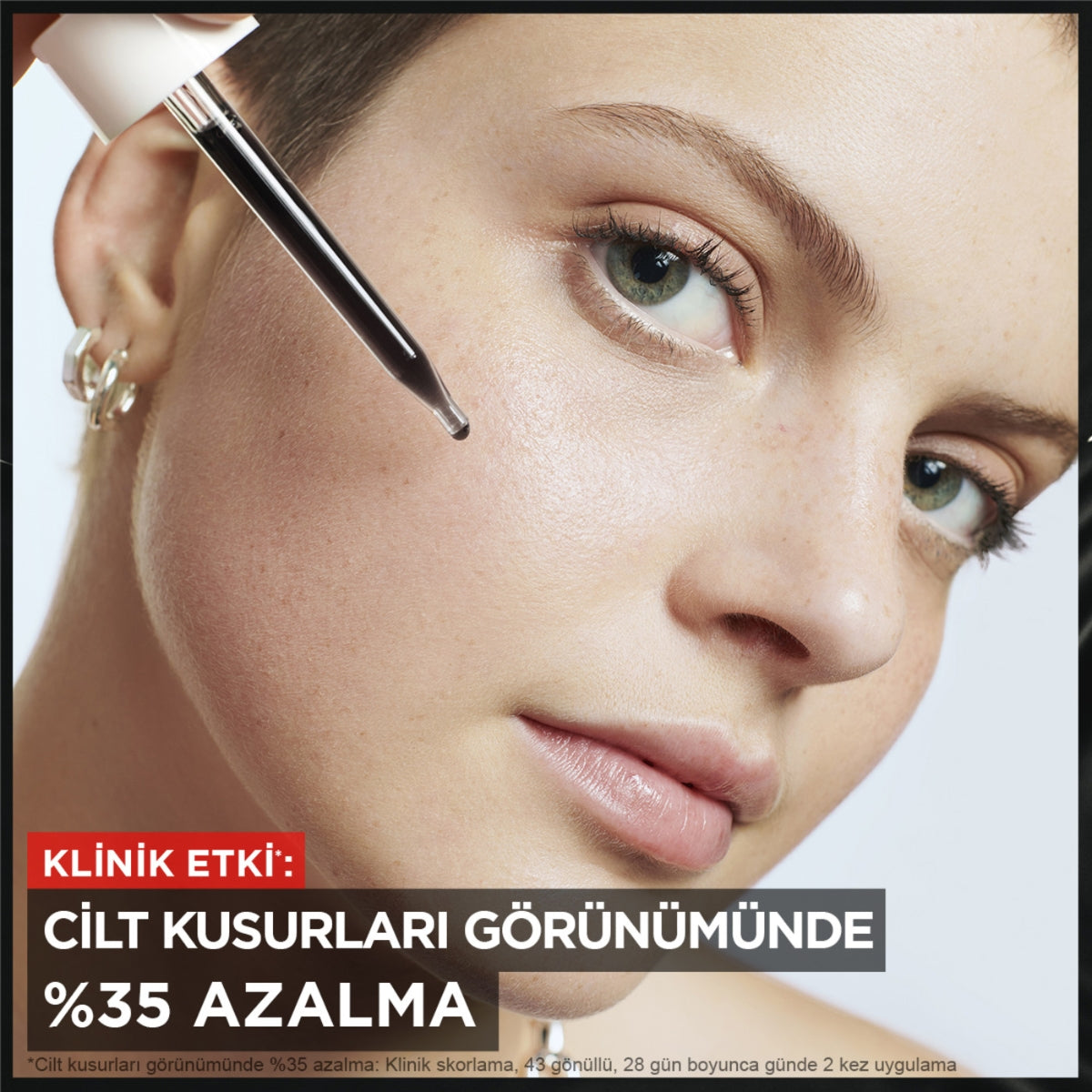 Siyah Serum AHA+BHA Cilt Kusurları Karşıtı Peeling Etkili Serum 30 ml