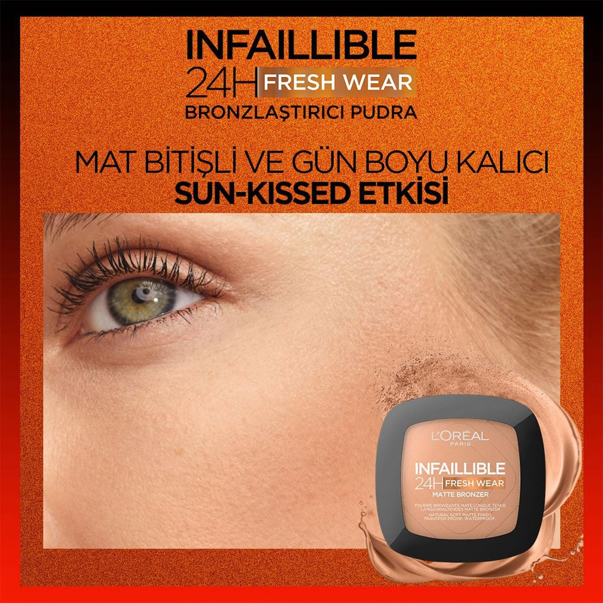 Pudra İnfaillible 24H Fresh Wear Mat Bronzer 300 Light Medıum