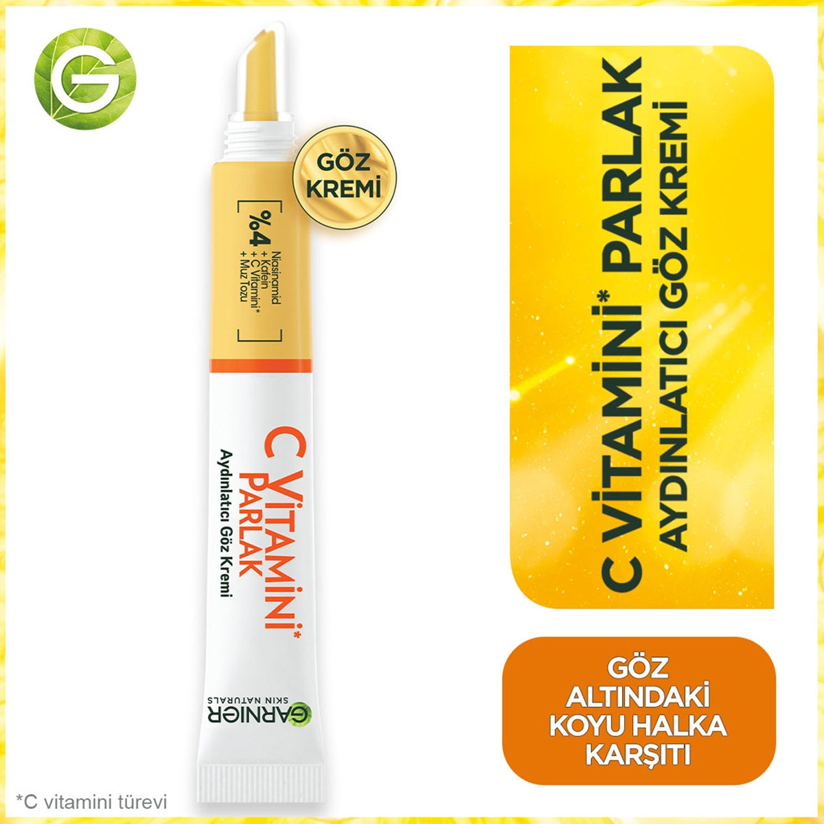 Göz Çevresi Bakım Kremi C Vitamini 15 ml