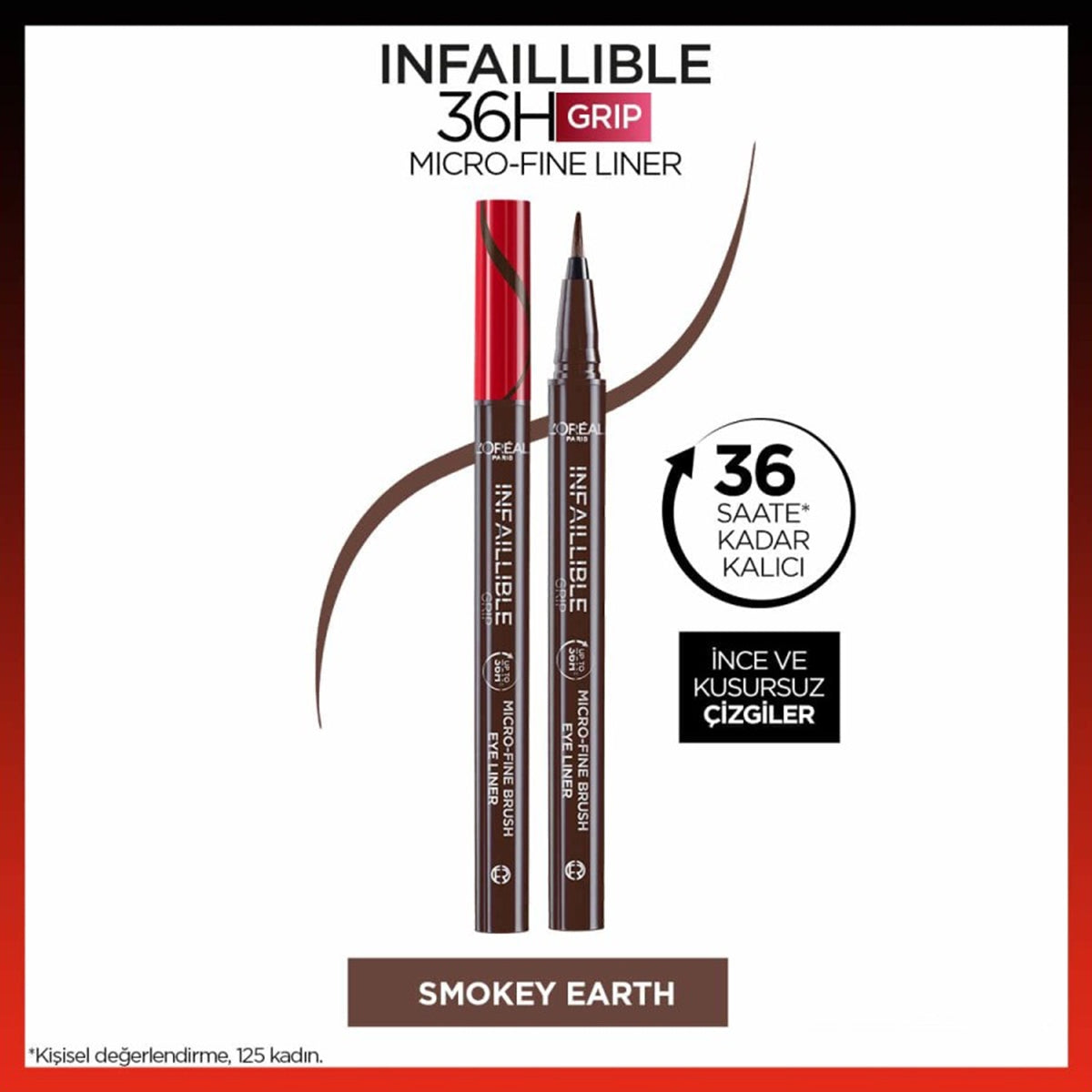 Eyeliner İnfaillible 36H Grip Micro 02 Smokey Earth