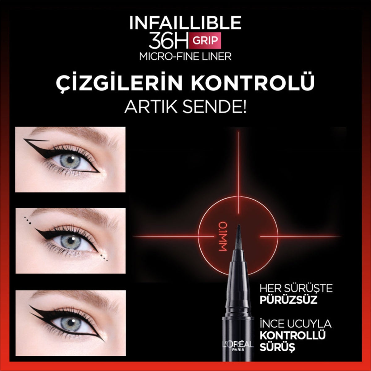 Eyeliner İnfaillible 36H Grip Micro 02 Smokey Earth