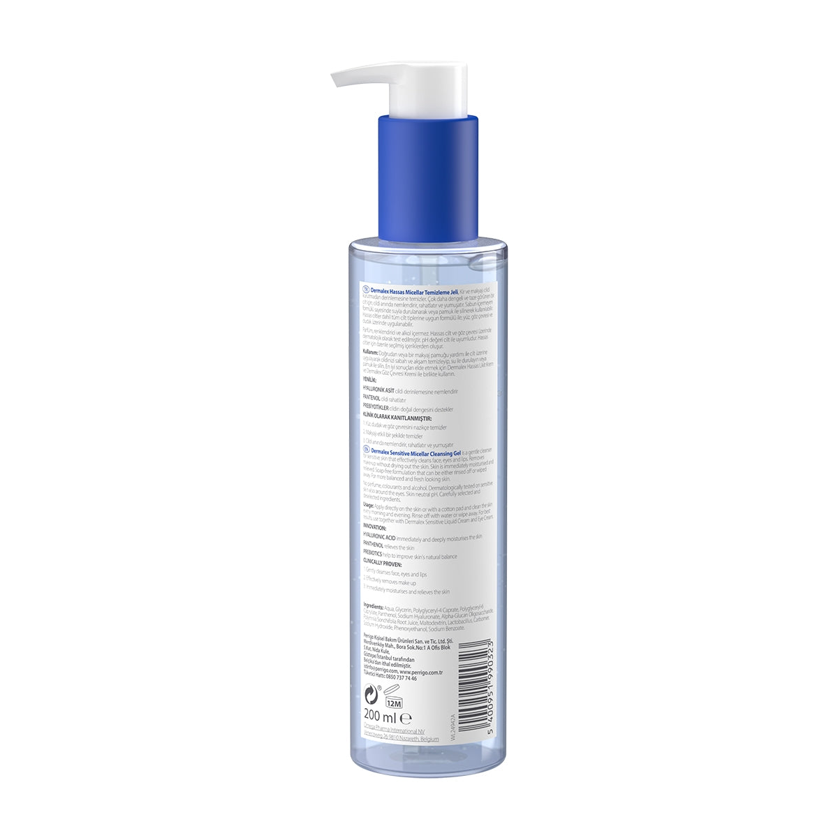 Micellar Yüz Temizleme Jeli Sensitive Balance 200 ml