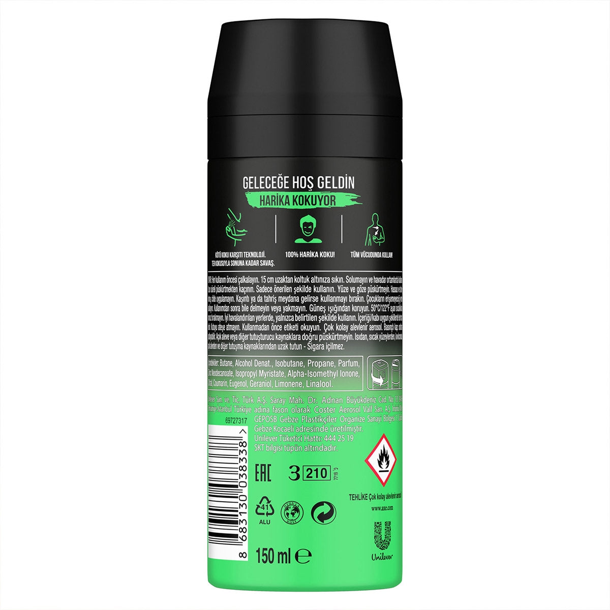 Erkek Deodorant Sprey Jungle Fresh 150 ml