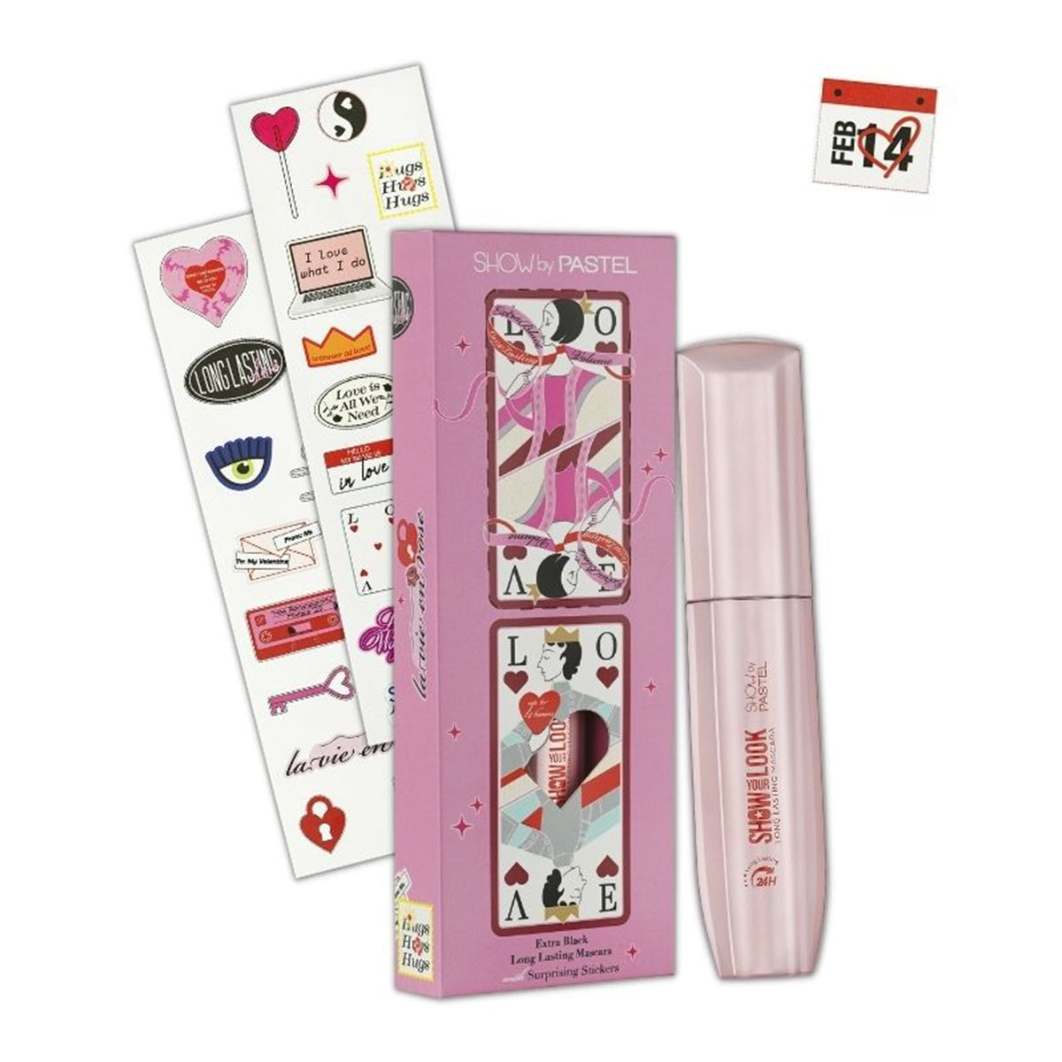 Maskara Show Your Look 24H Long Lasting Volume Valentine's Day 9ml