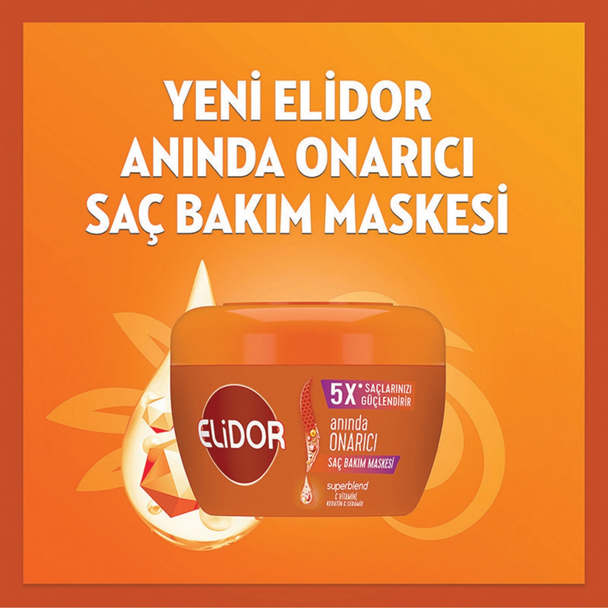 Saç Bakım Maskesi Anında Onarıcı Süper Blend 160 ml