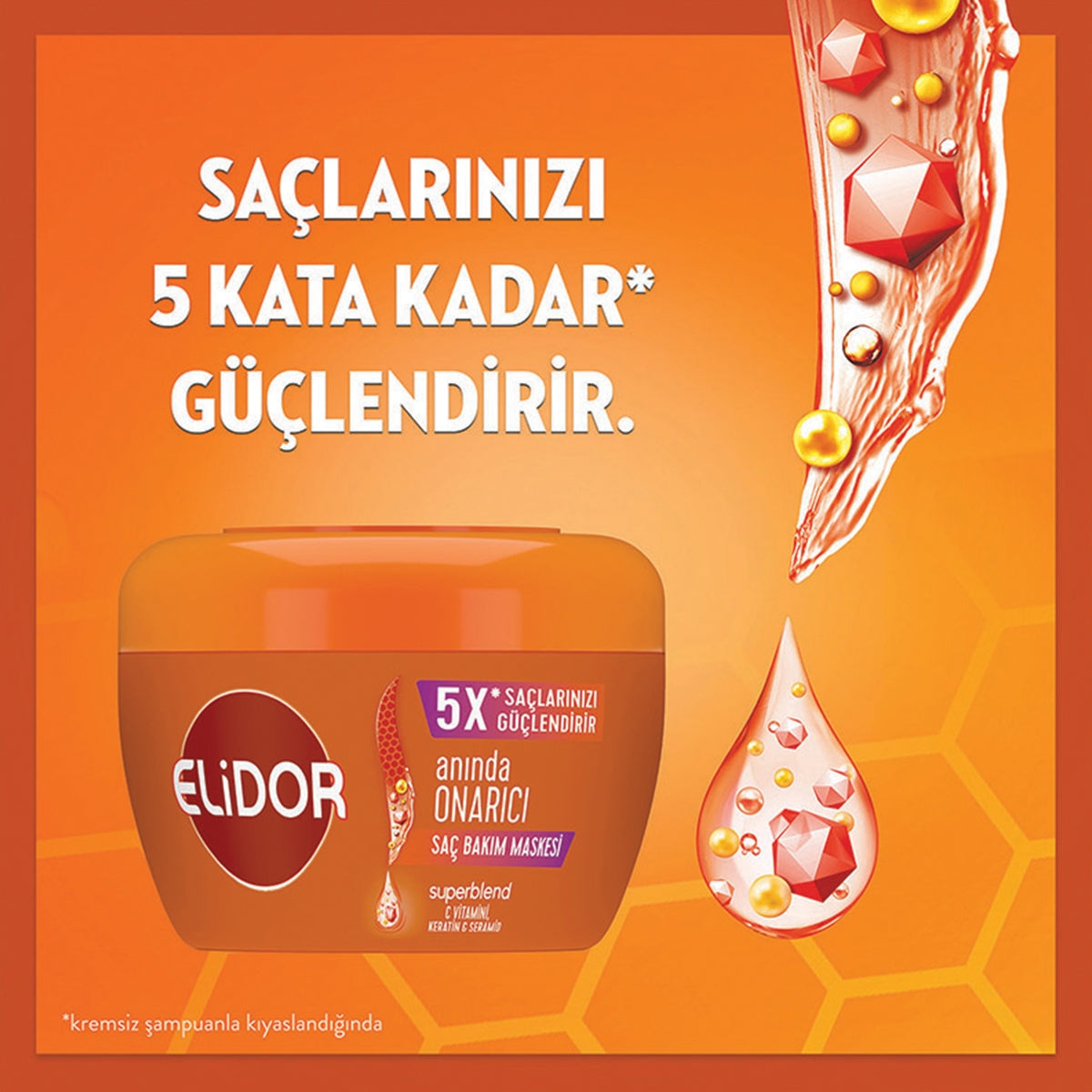 Saç Bakım Maskesi Anında Onarıcı Süper Blend 160 ml