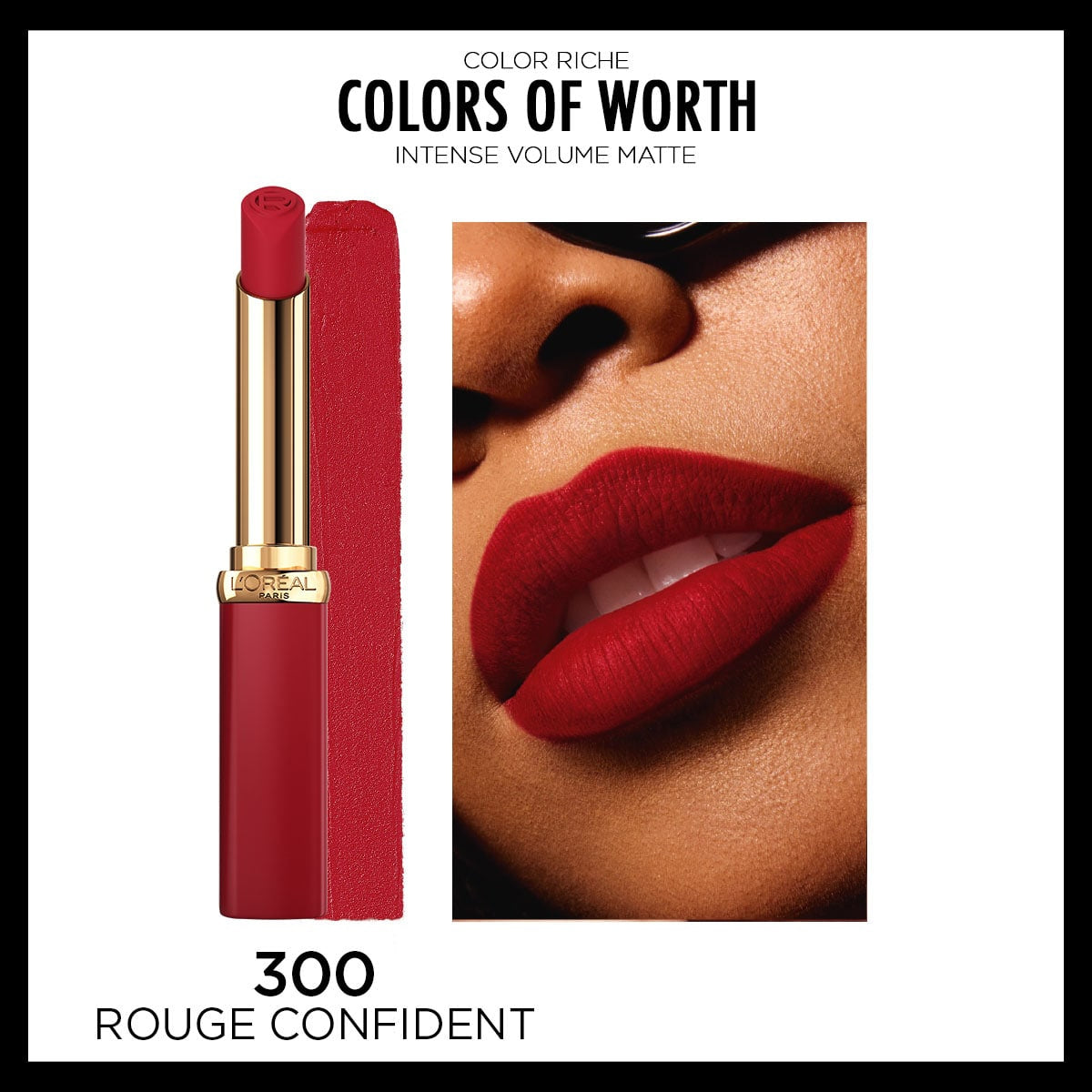 Ruj Color Riche Volume Mat 300 Rouge Confident