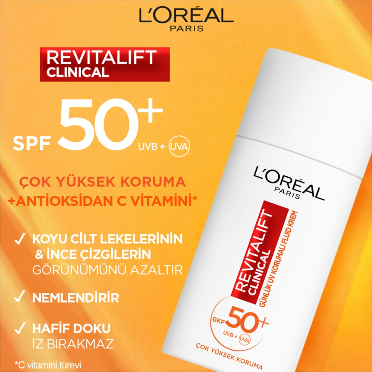 Revitalift Clinical Yüz Kremi SPF50 50 ml