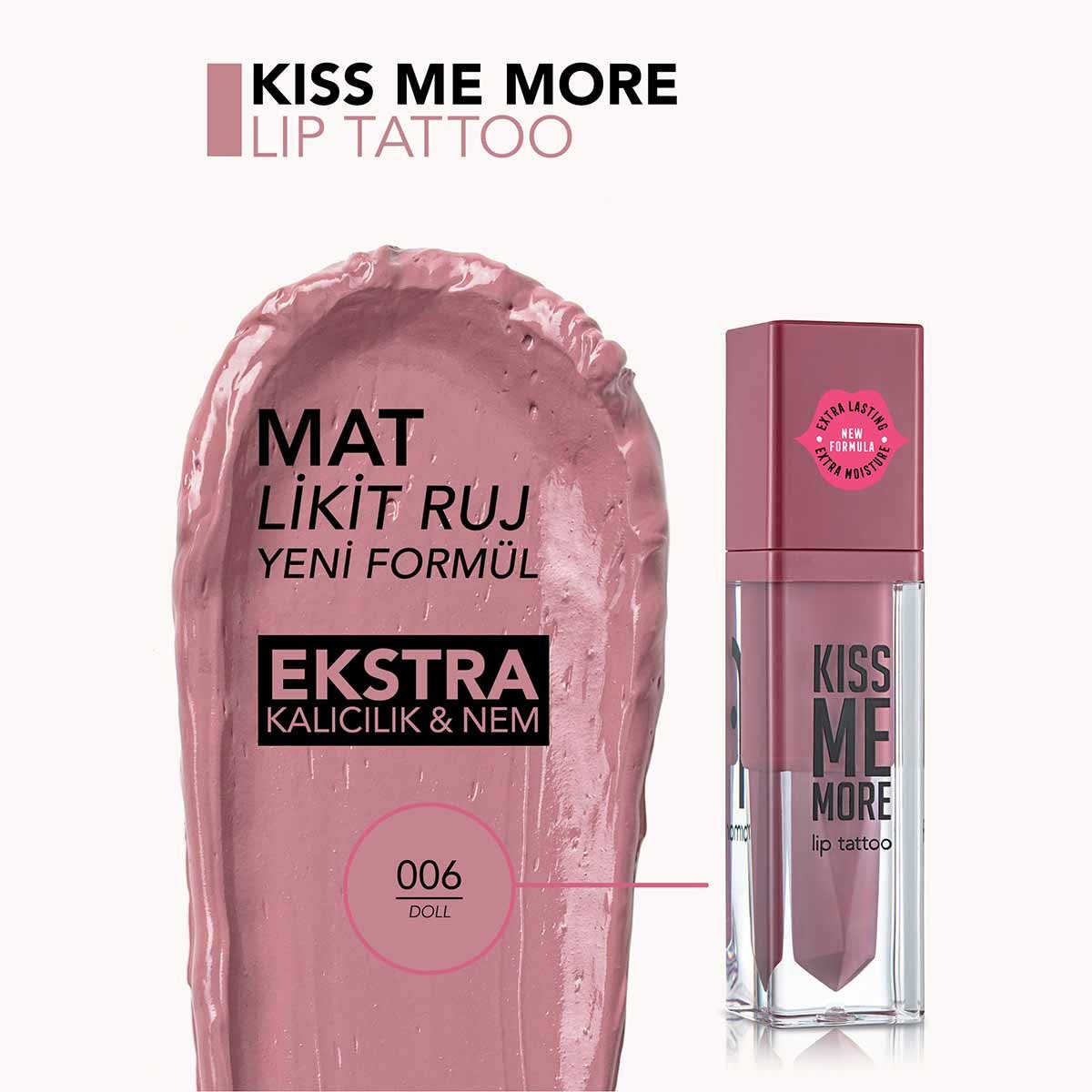 Ruj Kiss Me More 006 Doll 3,8ml