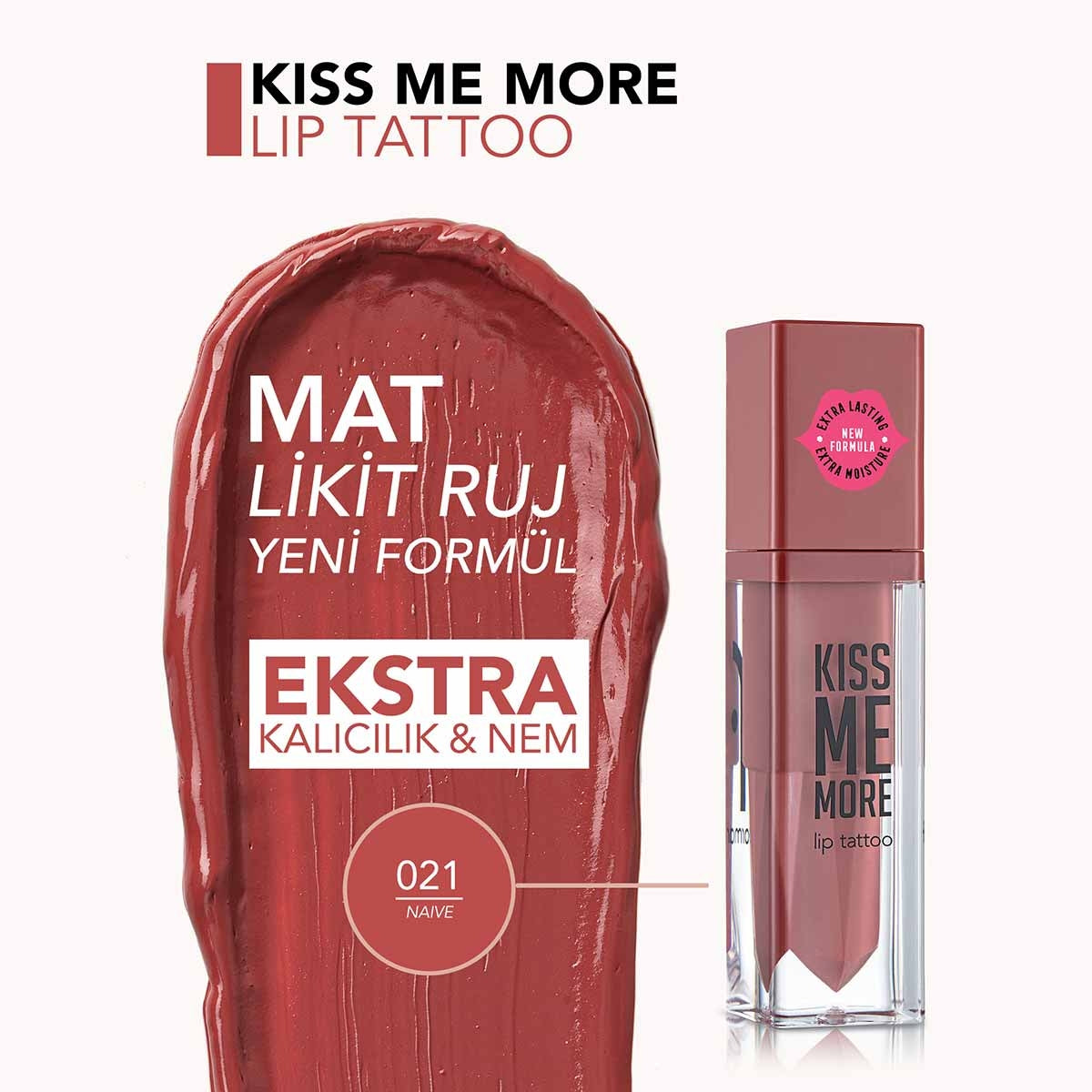 Ruj Kiss Me More 021 Naıve 3,8ml