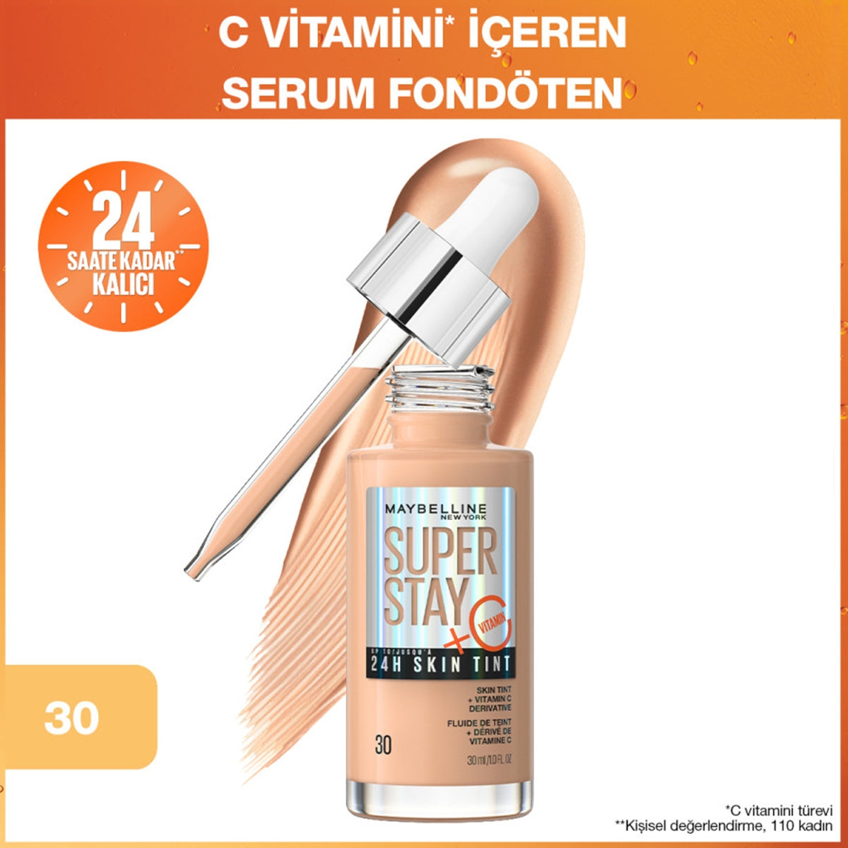 Fondöten Superstay Glow Tint 30