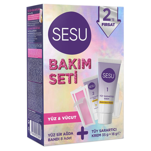 Tüy Sarartıcı Krem 35g + 18g &Yüz Ağda Bandı 8'li