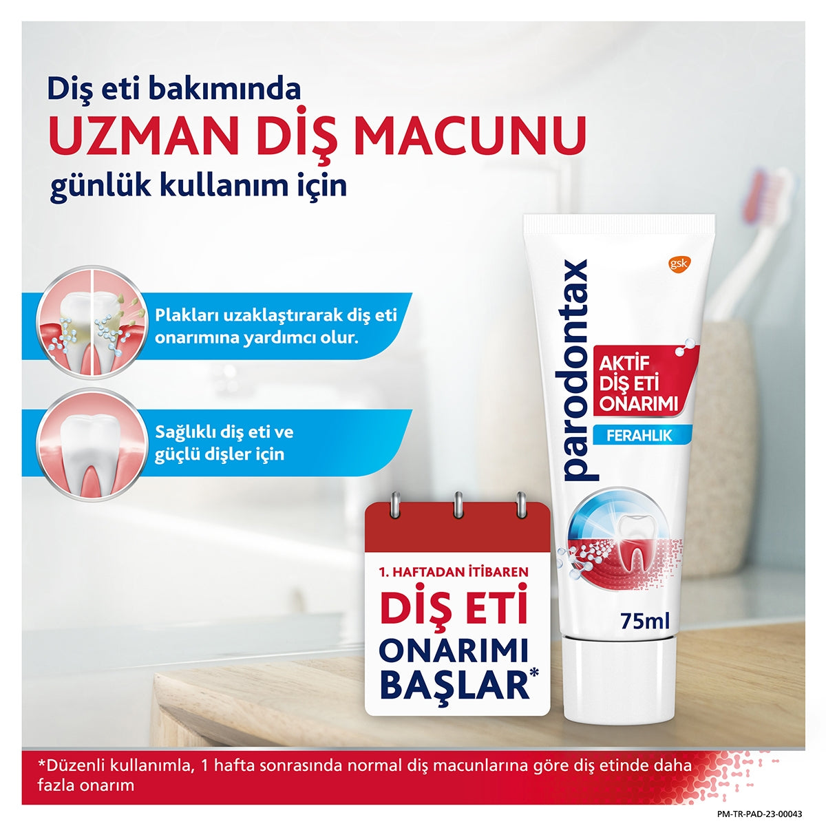 Diş Macunu Aktif Diş Eti Onarımı Ferahlık 75 ml