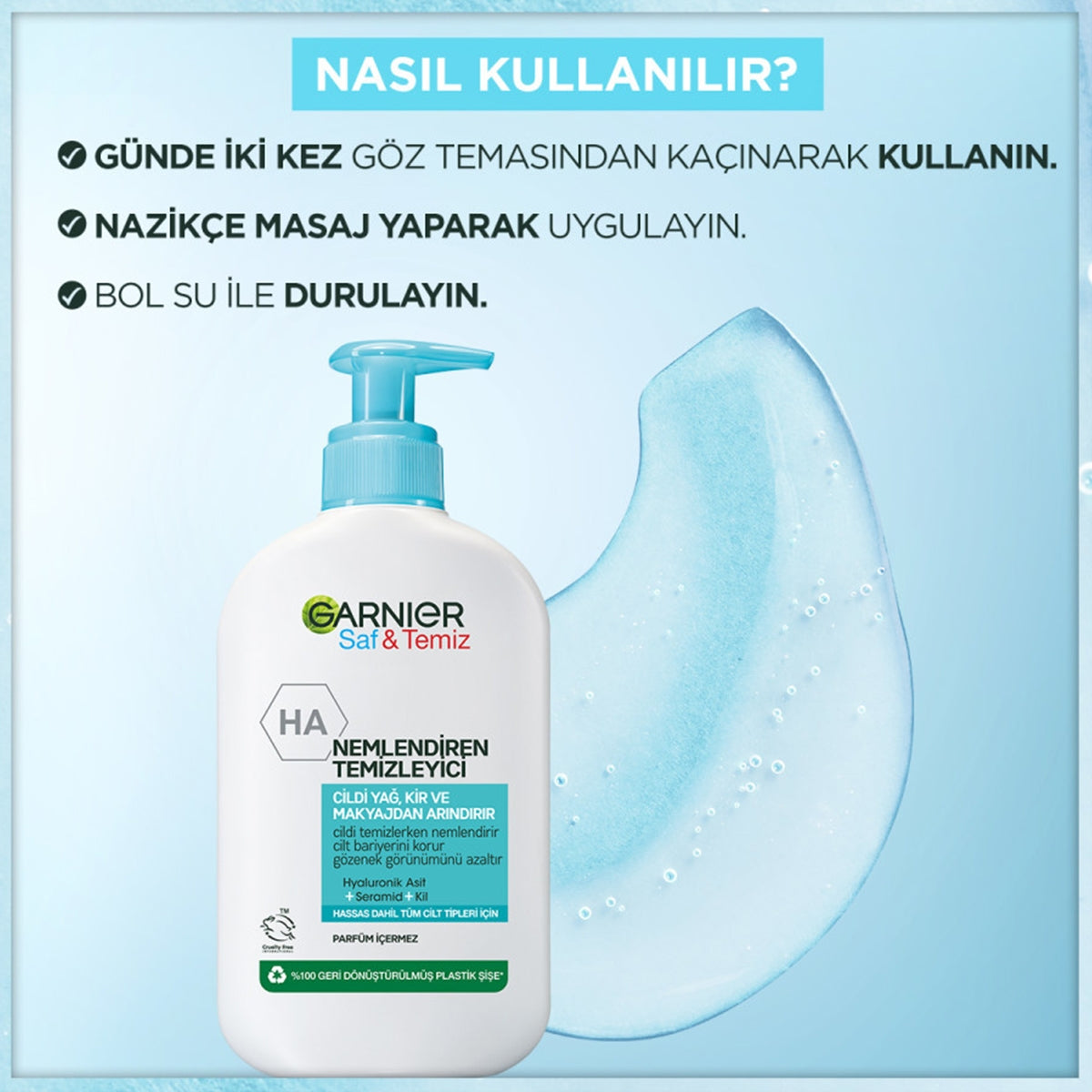 Yüz Temizleme Jeli Nemlendiren Temizleyici 250 ml