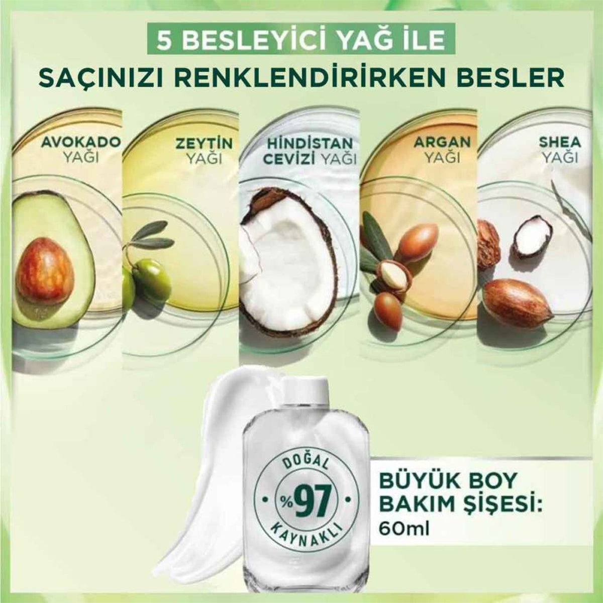 Saç Boyası Nutrısse Ultra Creme Siyah 1