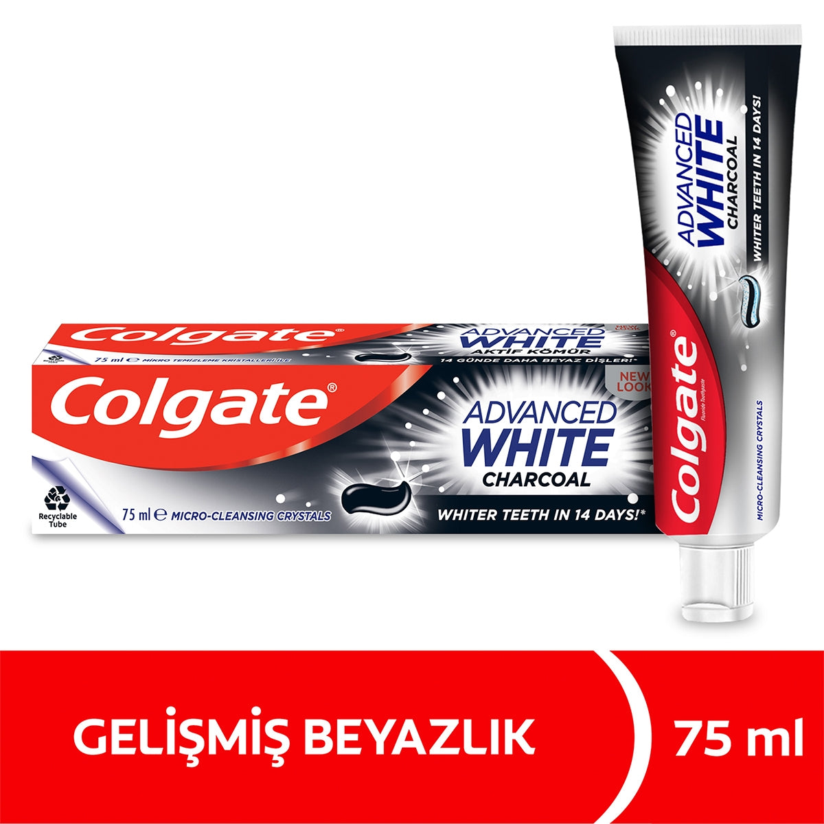 Diş Macunu Advanced White Aktif Kömür 75 ml