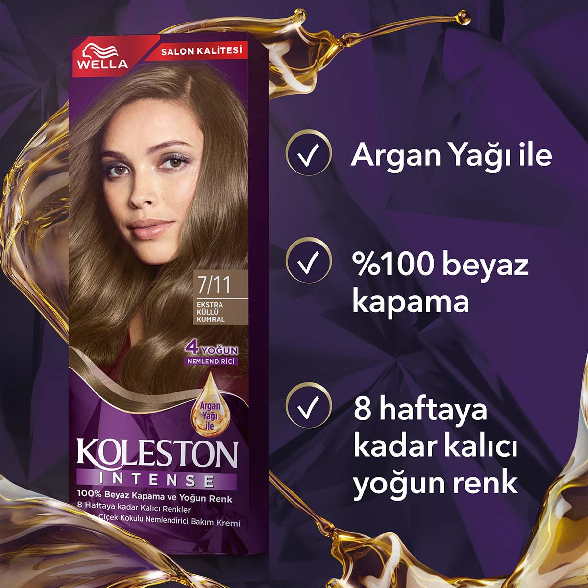 Saç Boyası Extra Küllü Kumral 7-11