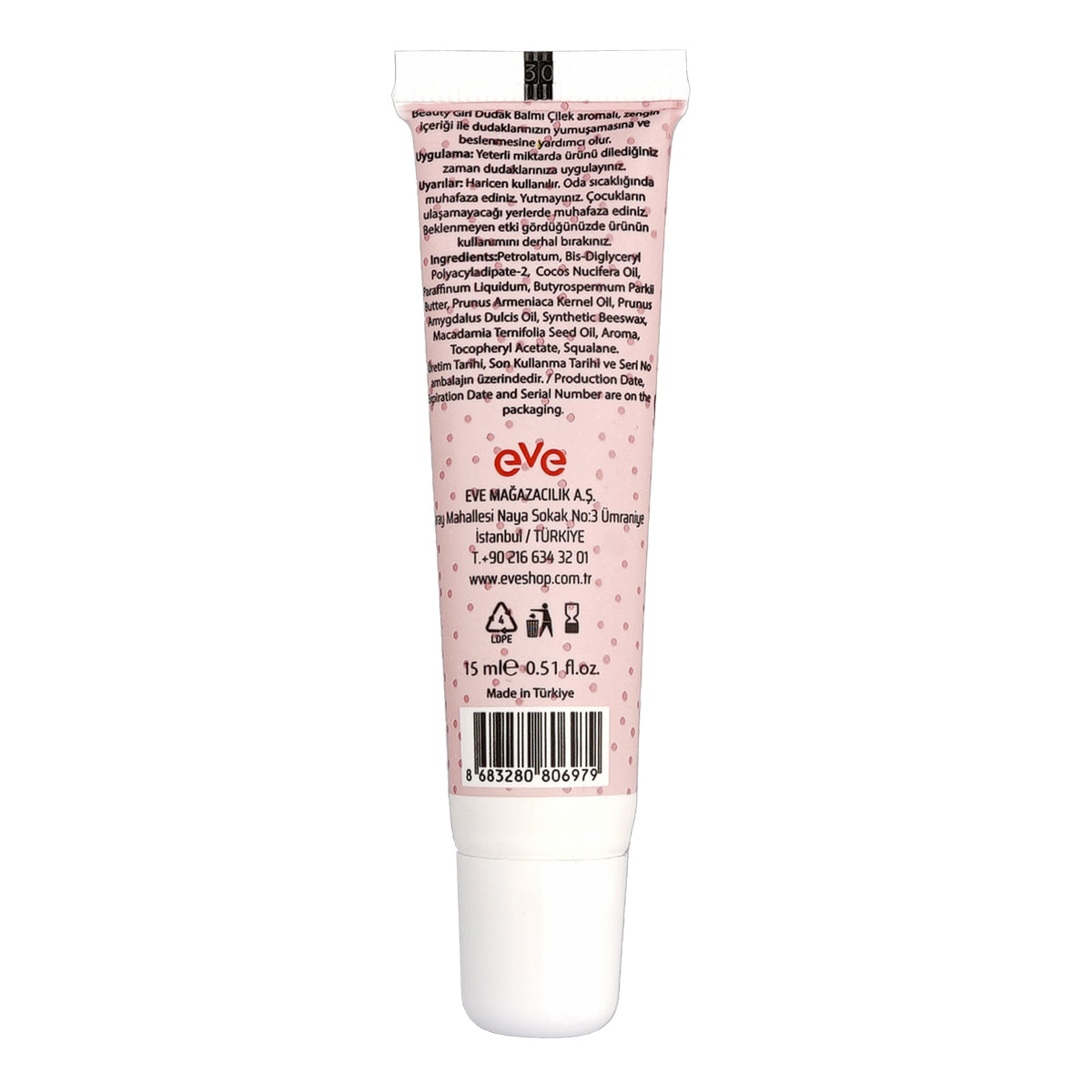 Lip Balm Çilek 15 ml