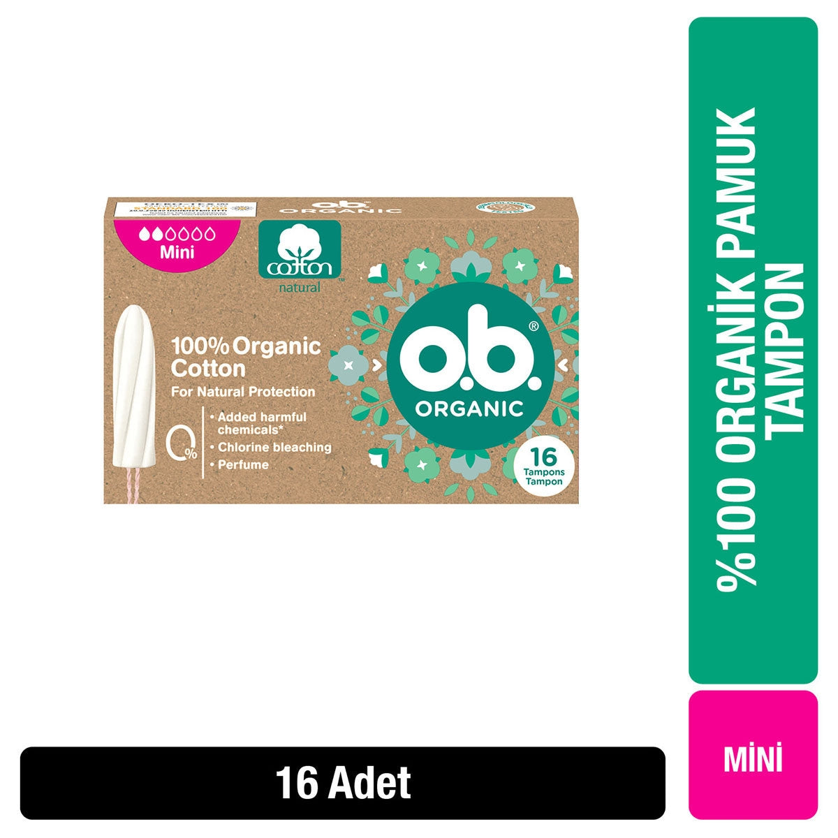 Tampon Organic 16'lı