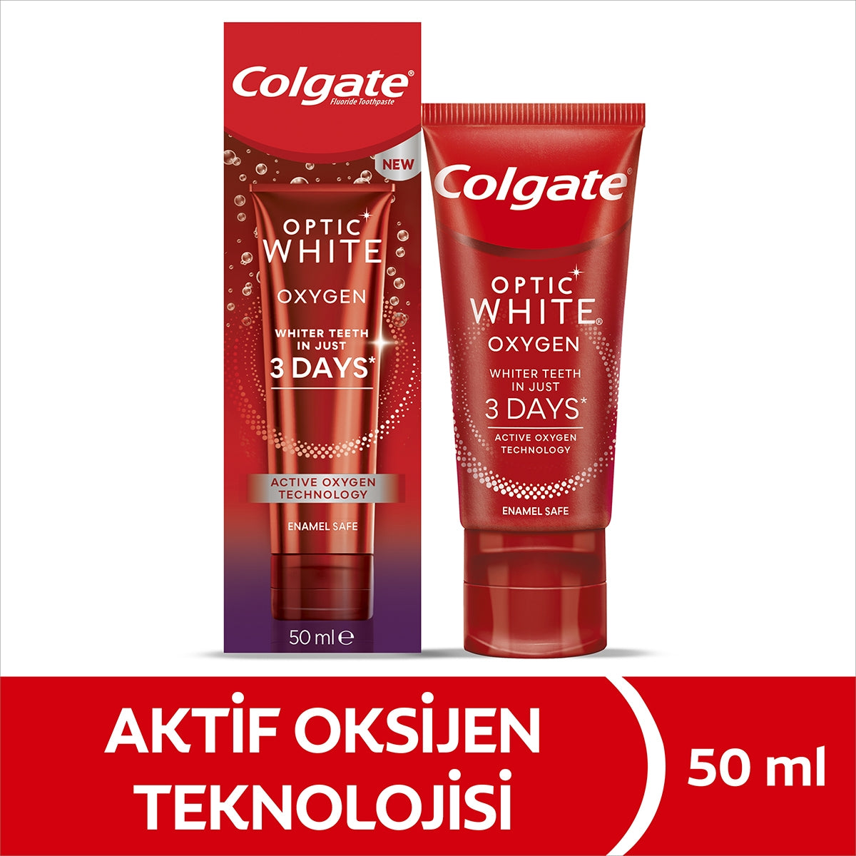 Diş Macunu Optic White Oxygen 50 ml