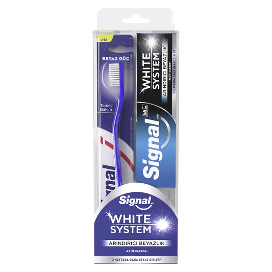 DİŞ MACUNU WHITE SYSTEM 75ML + DIŞ FIRÇASI