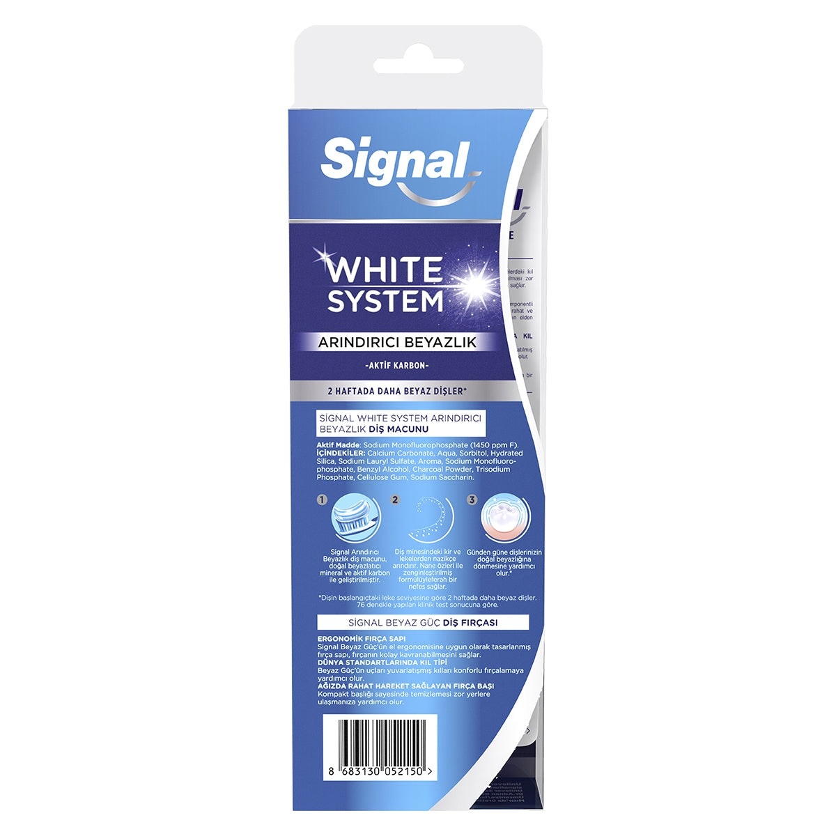 DİŞ MACUNU WHITE SYSTEM 75ML + DIŞ FIRÇASI