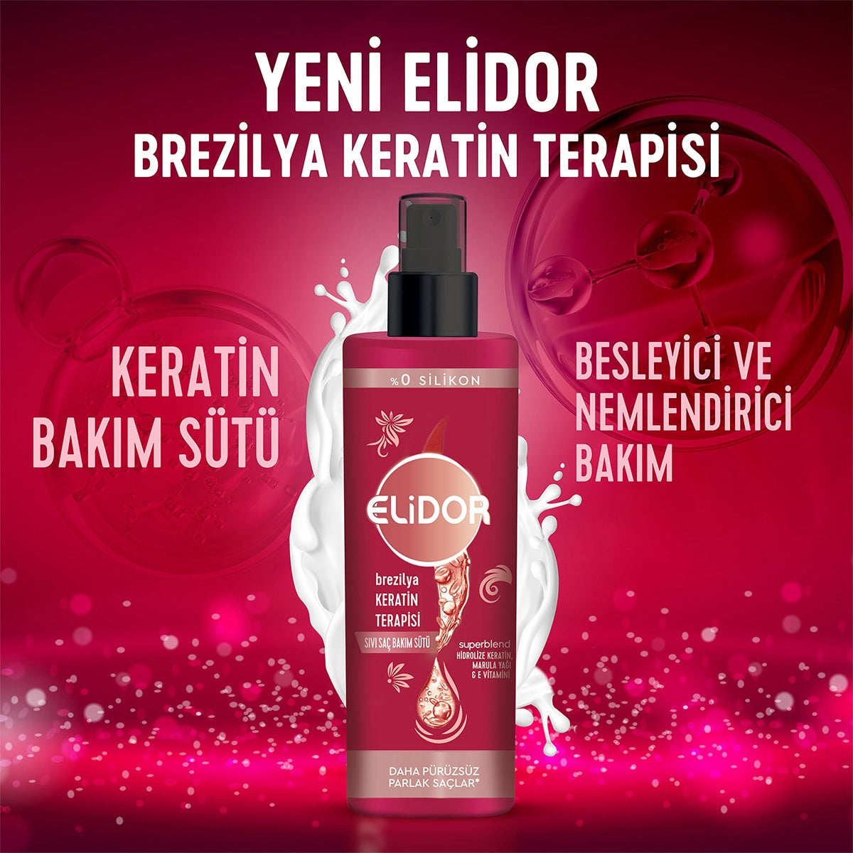 Sıvı Saç Bakım Sütü Brezilya Keratin Terapisi 200 ml