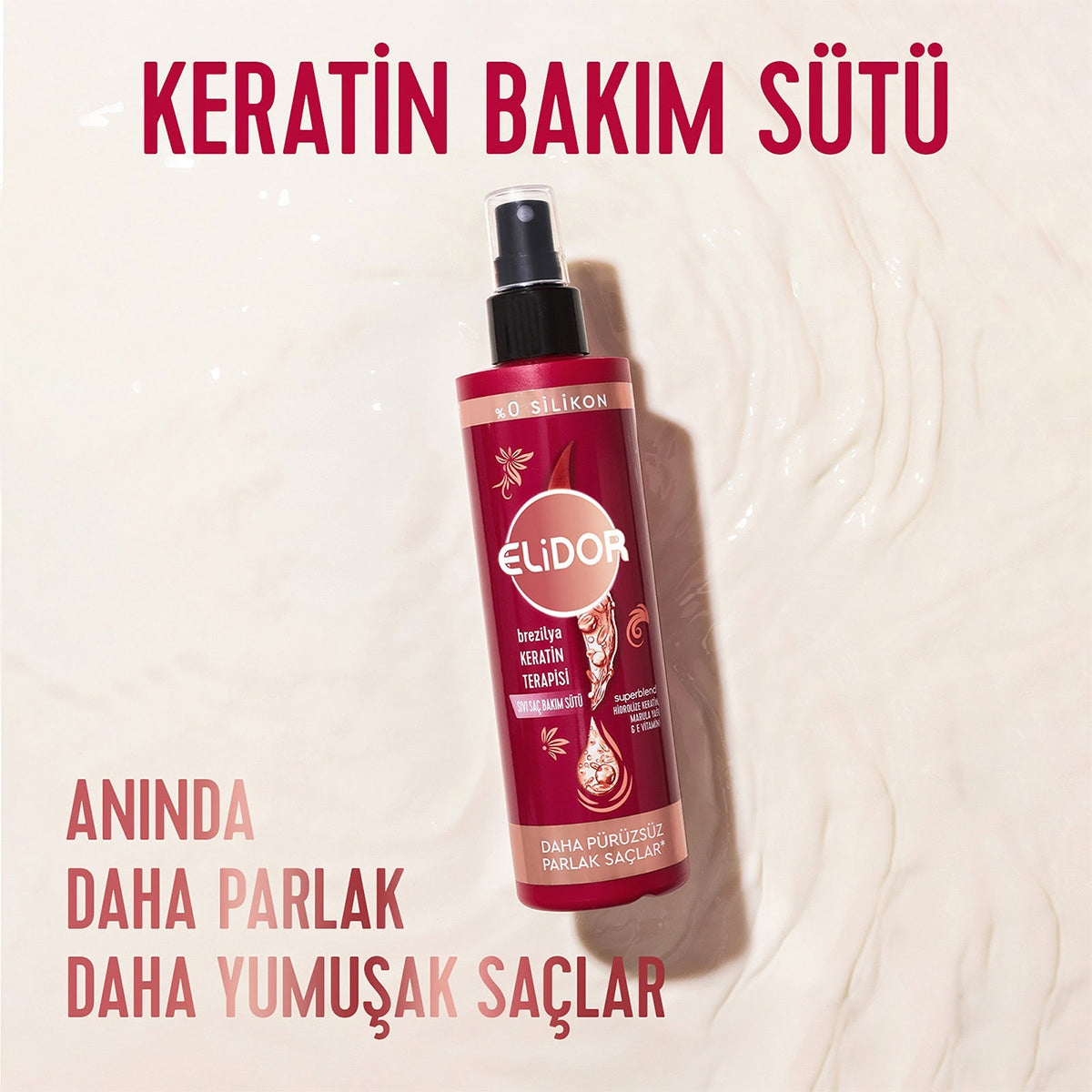 Sıvı Saç Bakım Sütü Brezilya Keratin Terapisi 200 ml