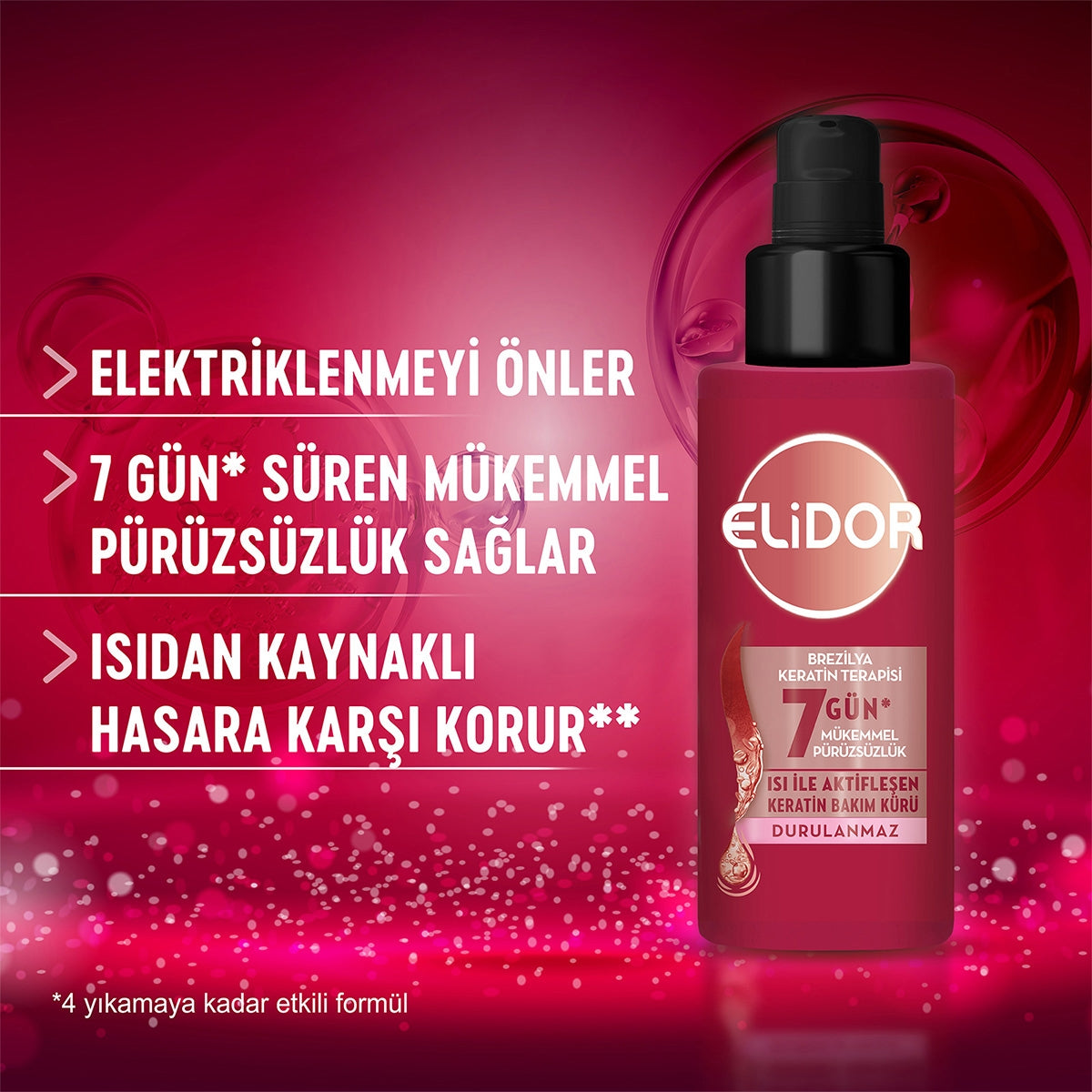 ELIDOR SAC SERUMU BREZILYA KERATIN 90 ML