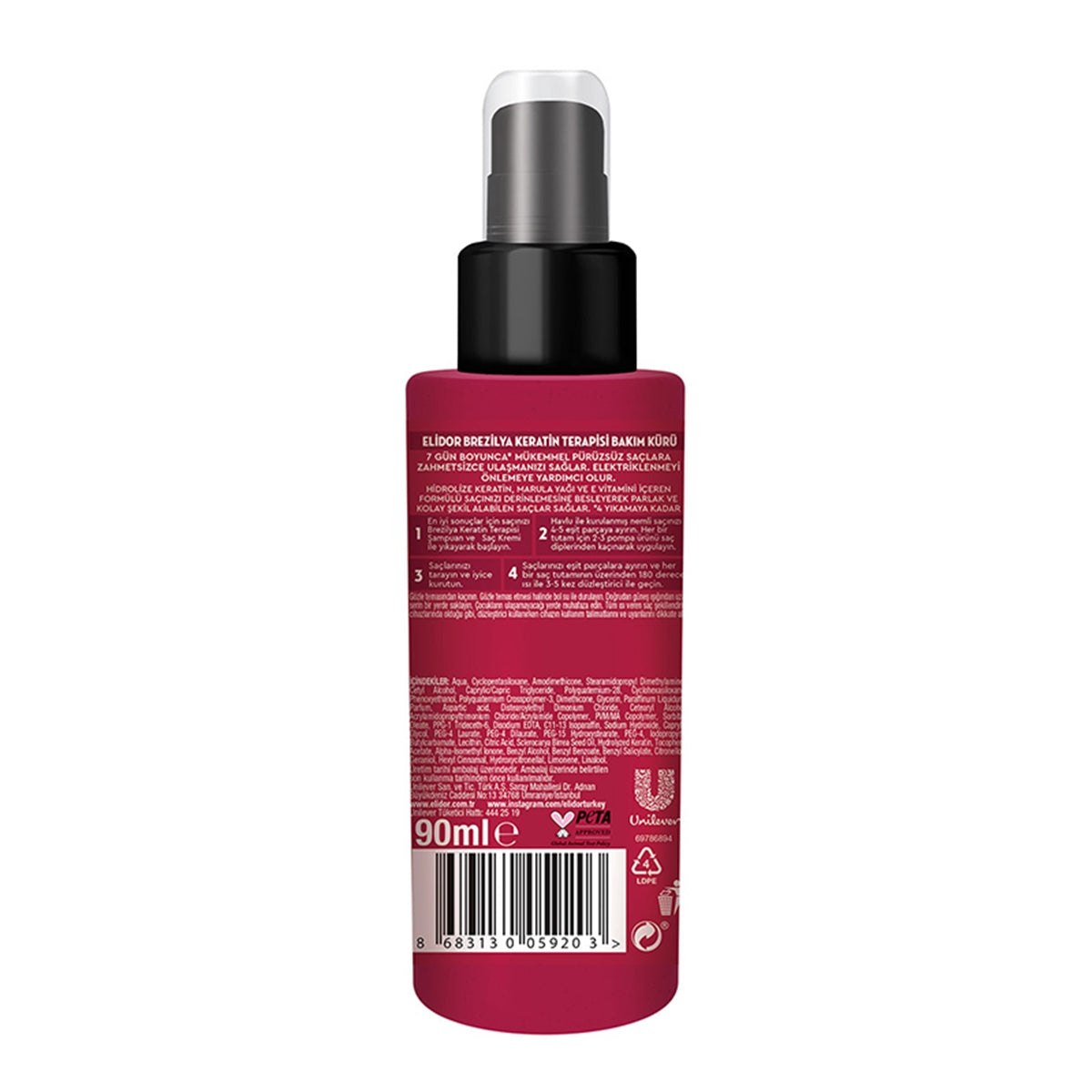 ELIDOR SAC SERUMU BREZILYA KERATIN 90 ML