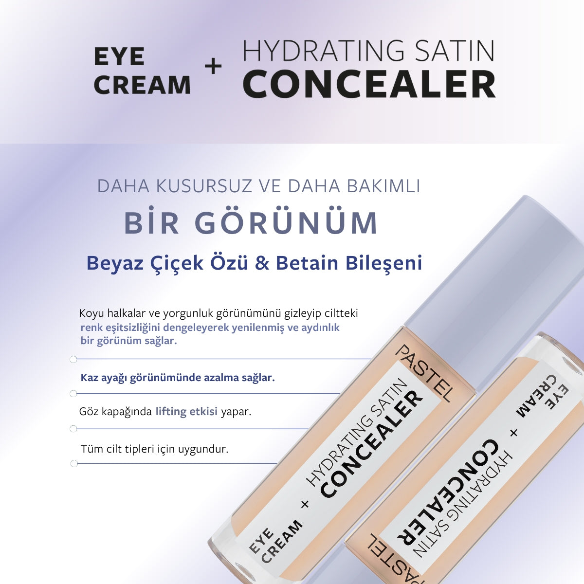 Make Up To Skin Care Hydrating Göz Altı Kapatıcı ve Göz Kremi 61 Vanilla 4,3 ml