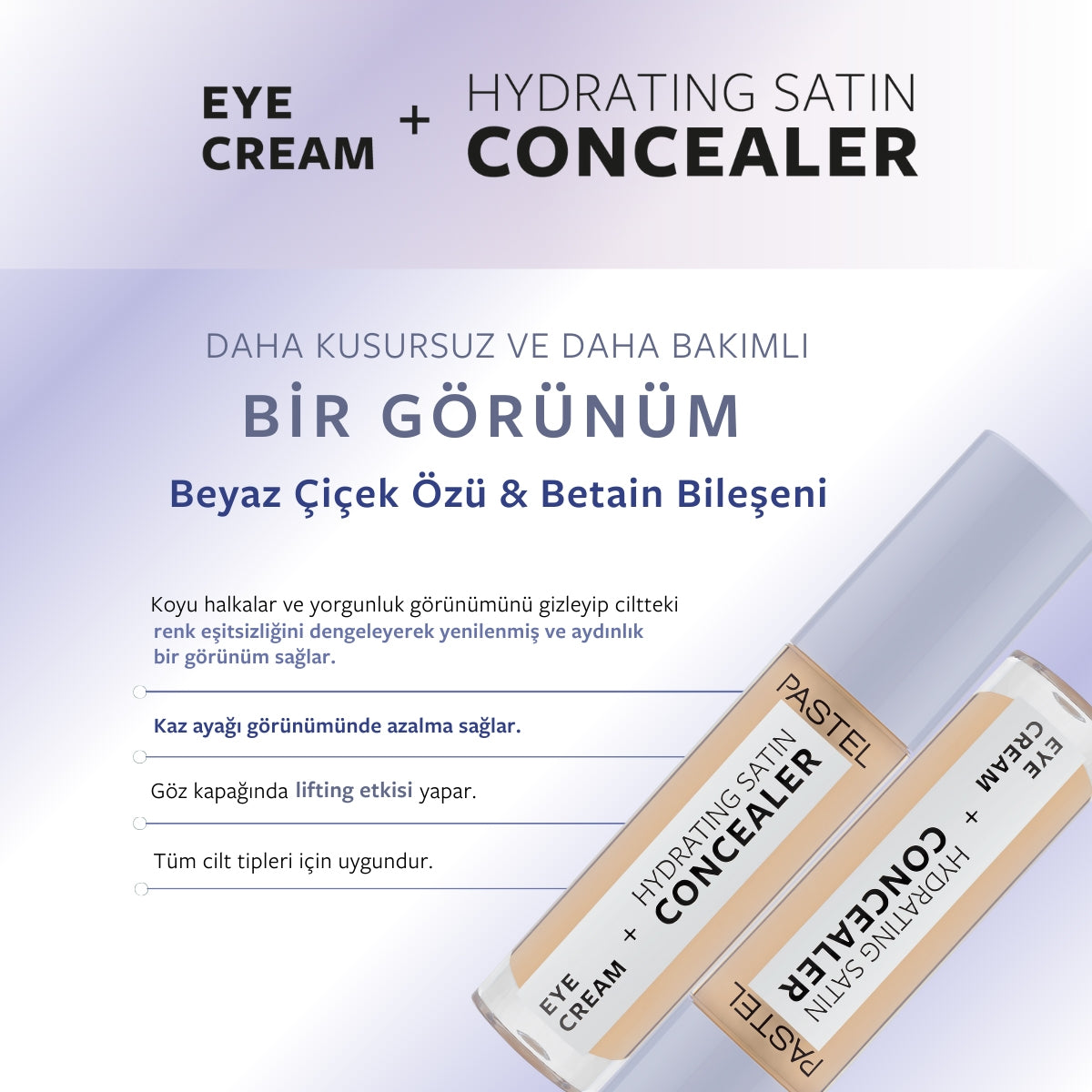 Make Up To Skin Care Hydrating Göz Altı Kapatıcı ve Göz Kremi 66 Deep Medium 4,3 ml