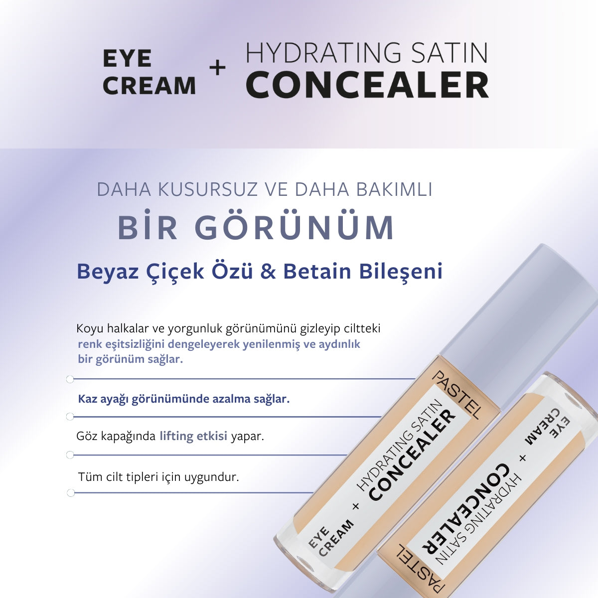 Make Up To Skin Care Hydrating Göz Altı Kapatıcı ve Göz Kremi 65 HoneyBun 4,3 ml