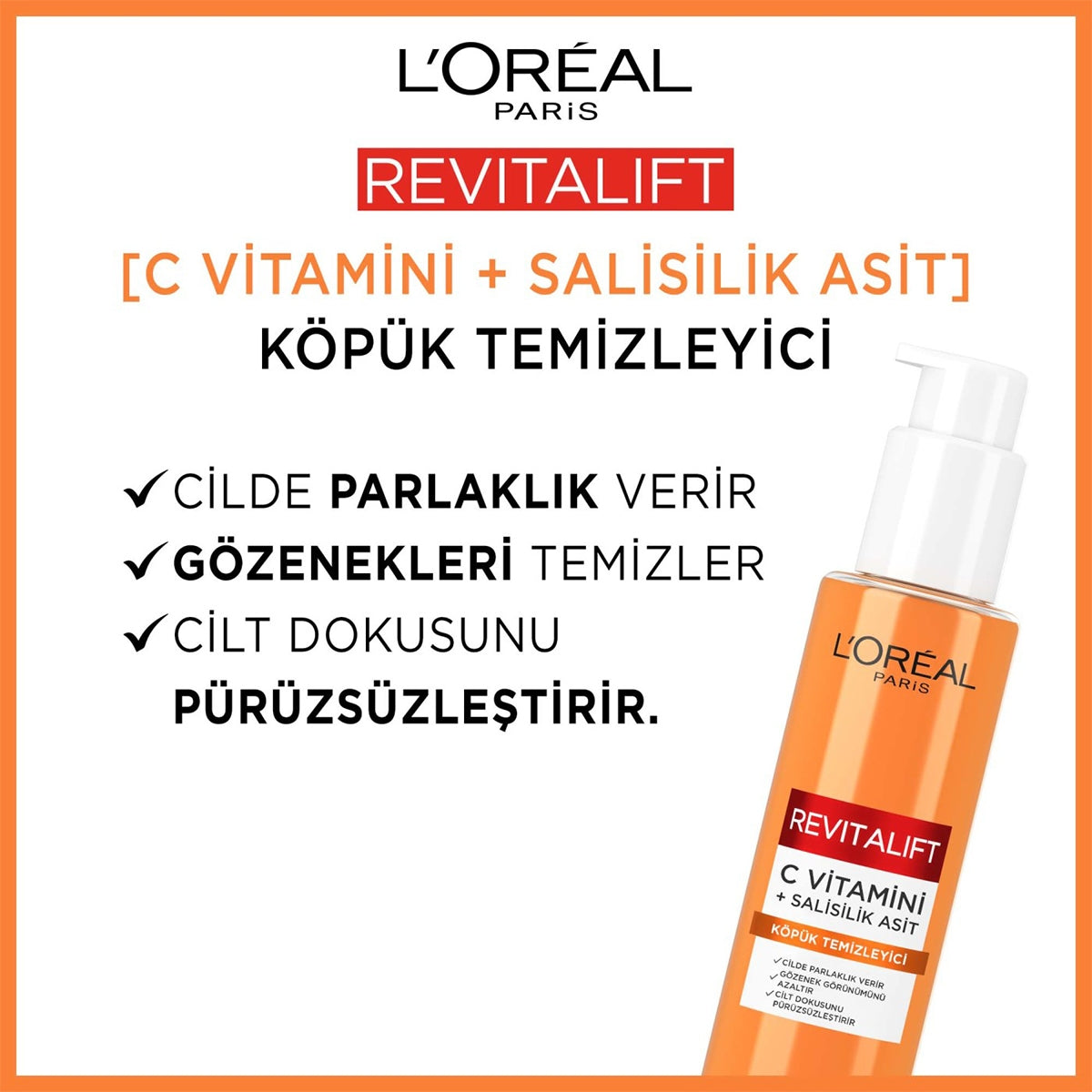 Yüz Temizleme Jeli Aydınlatıcı C Vitamini 150 ml